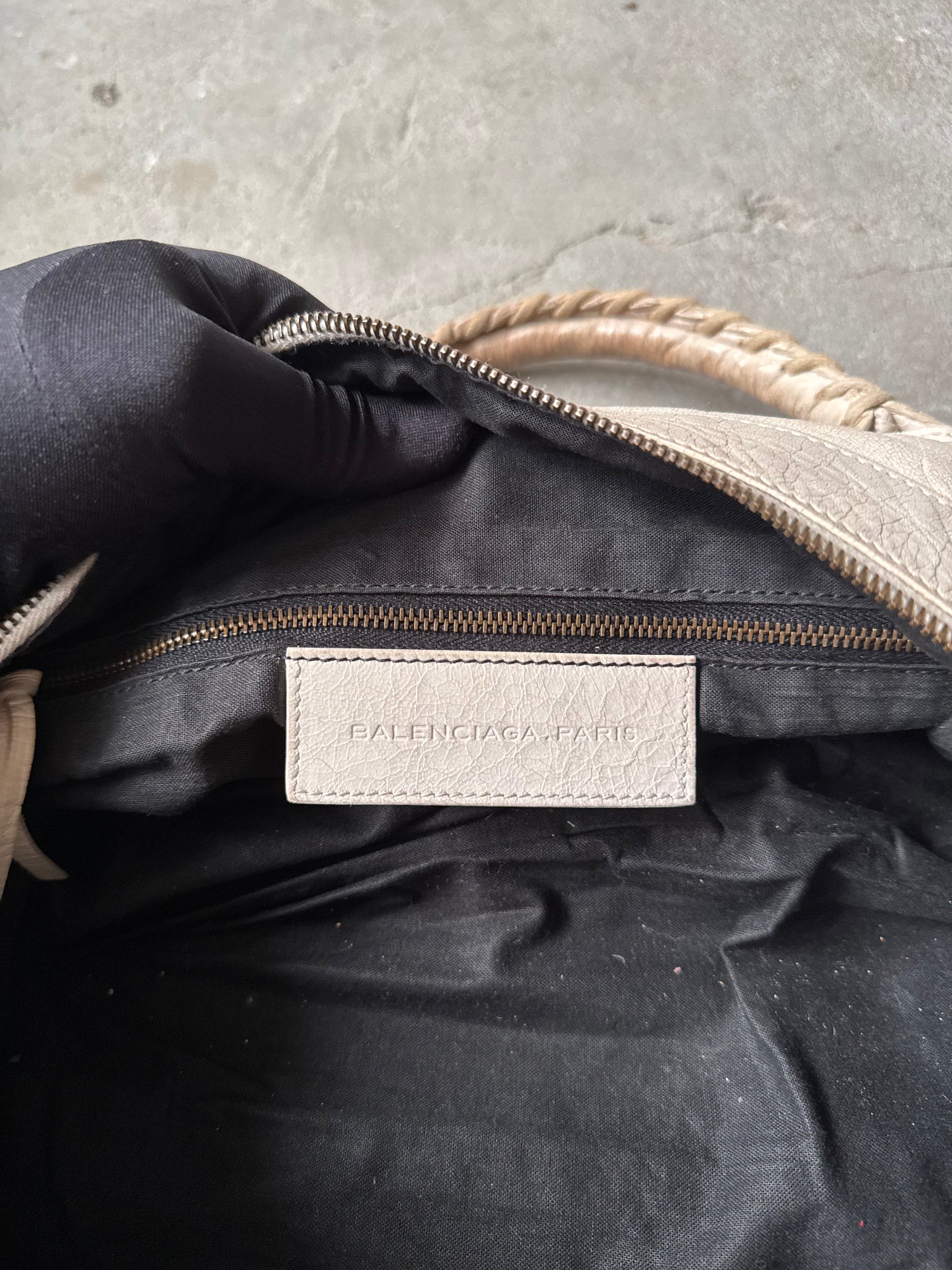 Balenciaga Twiggy City Shoulder Bag Off-White