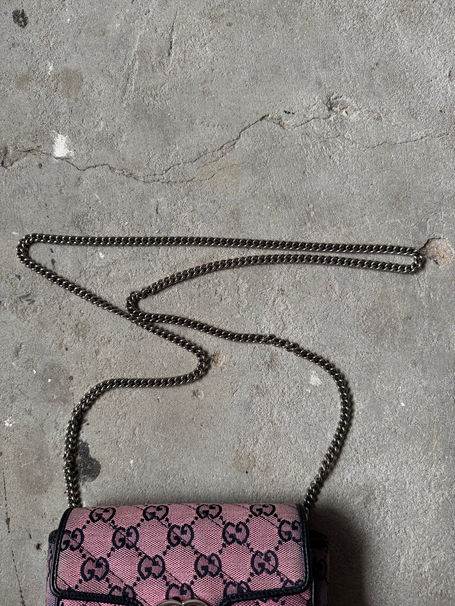 Gucci GG Mini Marmont Chain Crossbody Bag Gradient