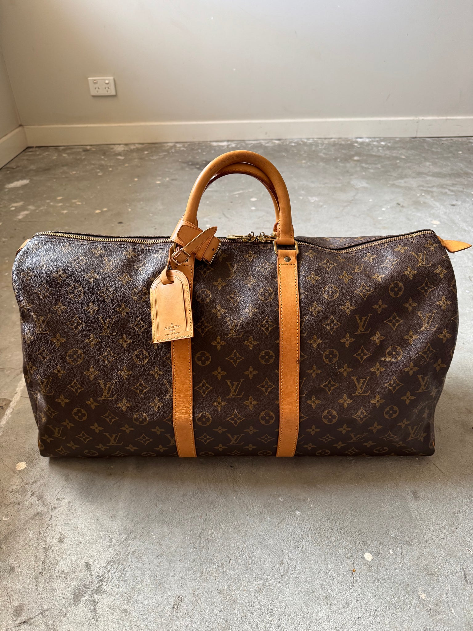 Louis Vuitton Monogram Keepall 55 Duffle Bag