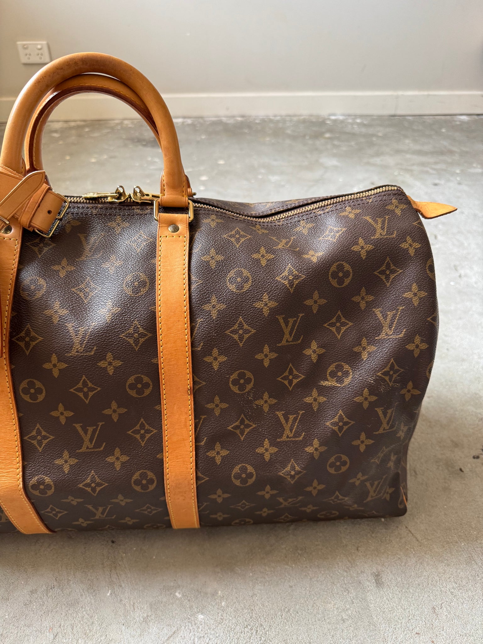 Louis Vuitton Monogram Keepall 55 Duffle Bag