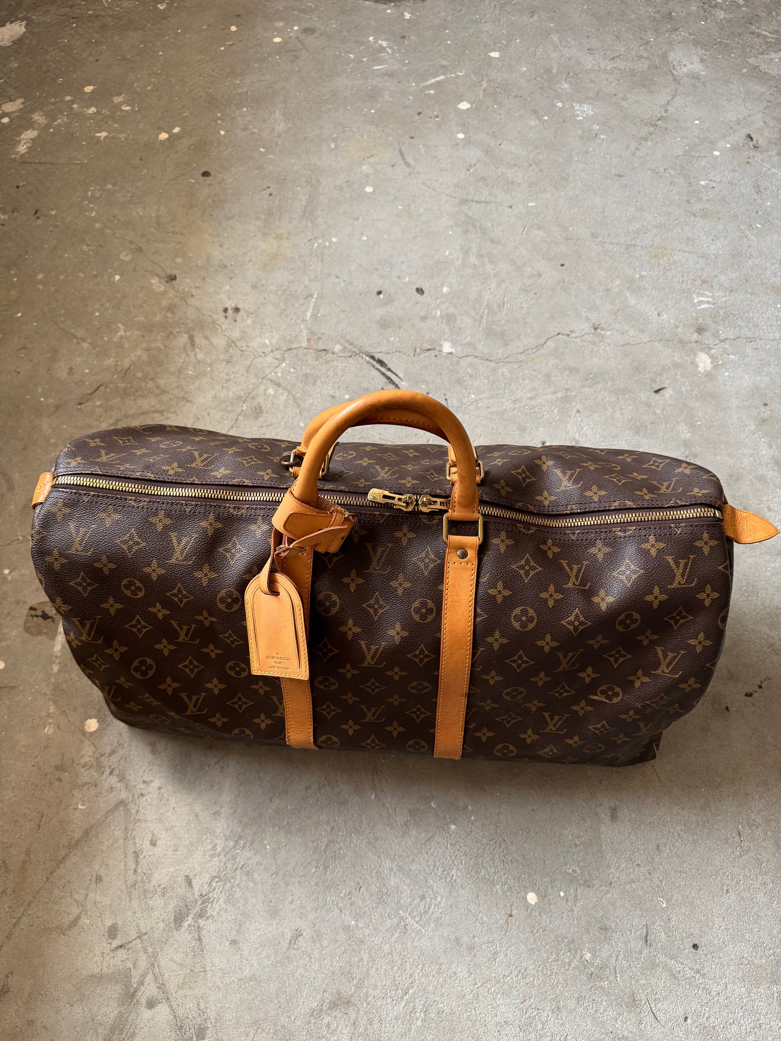 Louis Vuitton Monogram Keepall 55 Duffle Bag