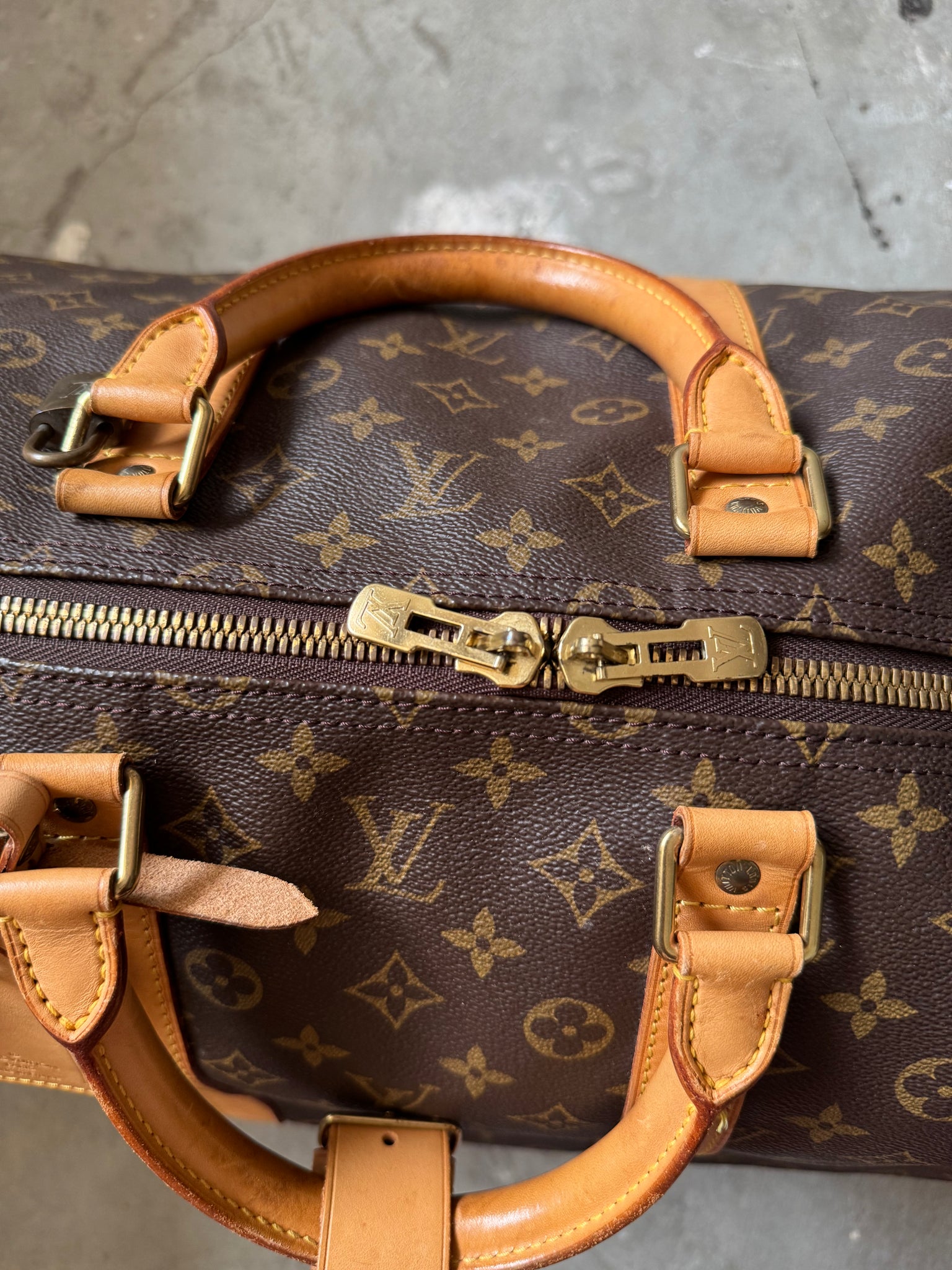 Louis Vuitton Monogram Keepall 55 Duffle Bag