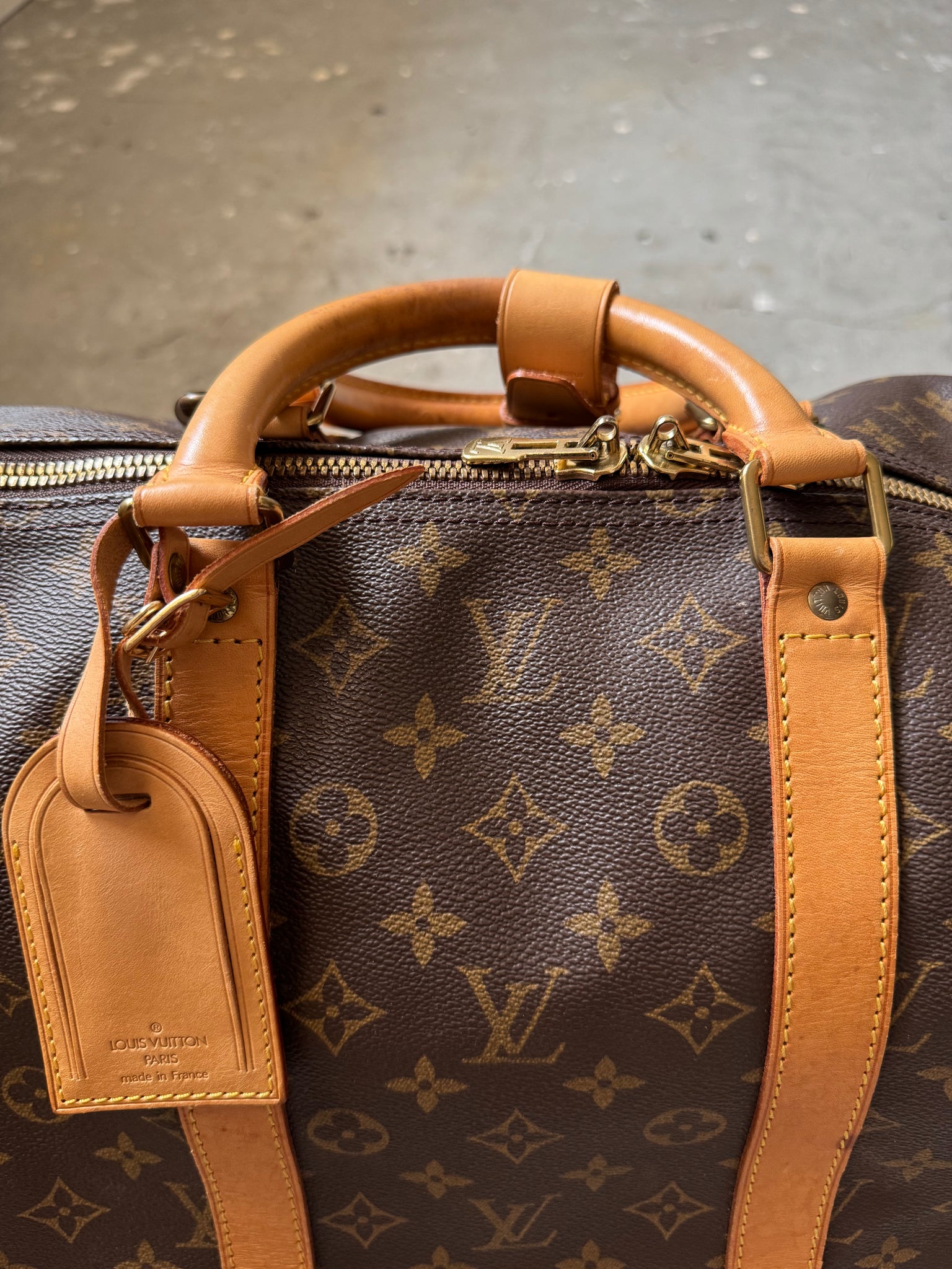 Louis Vuitton Monogram Keepall 55 Duffle Bag
