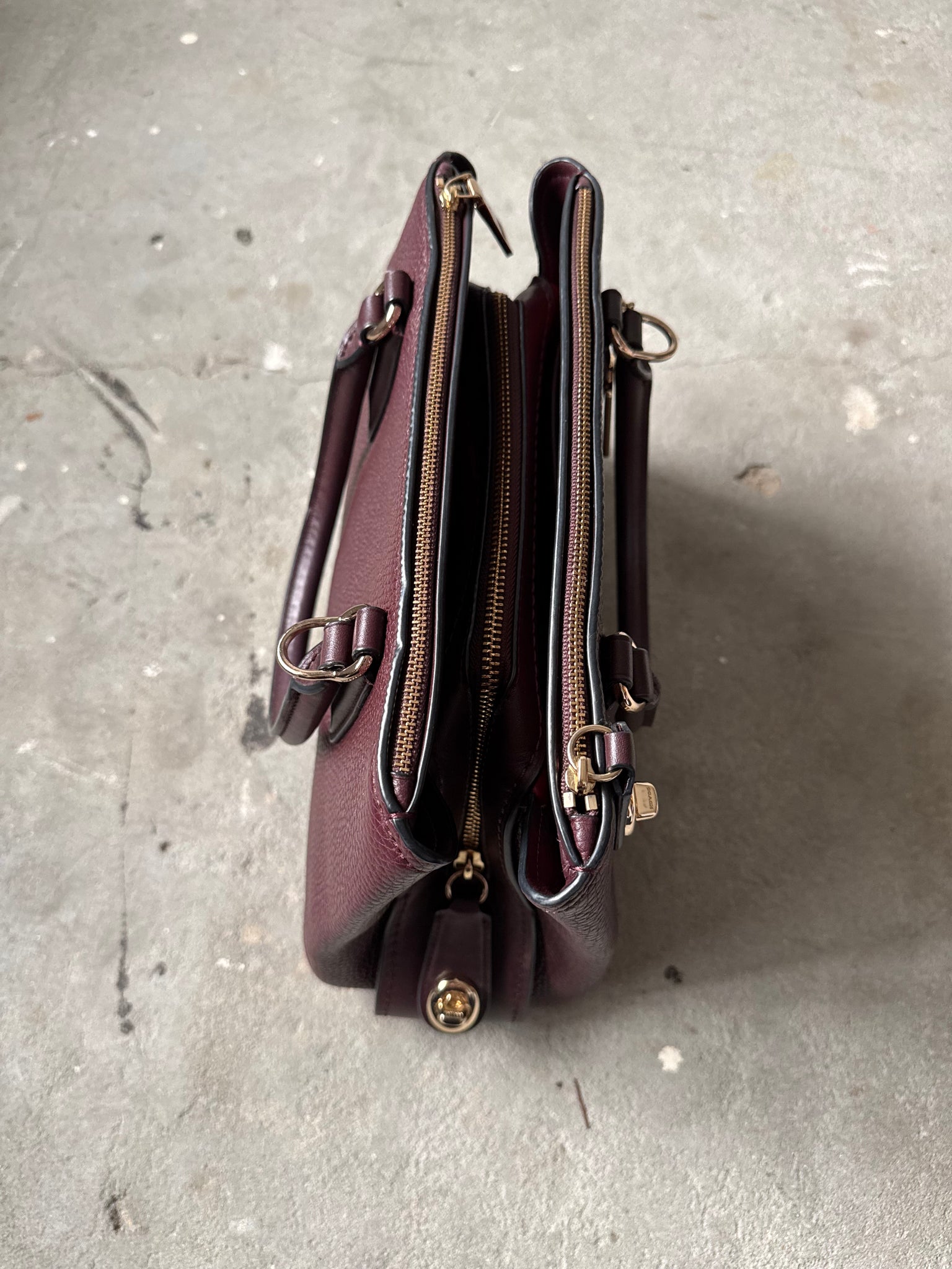 Coach 2Way Brooklyn Carryall 28 HandBag Purple