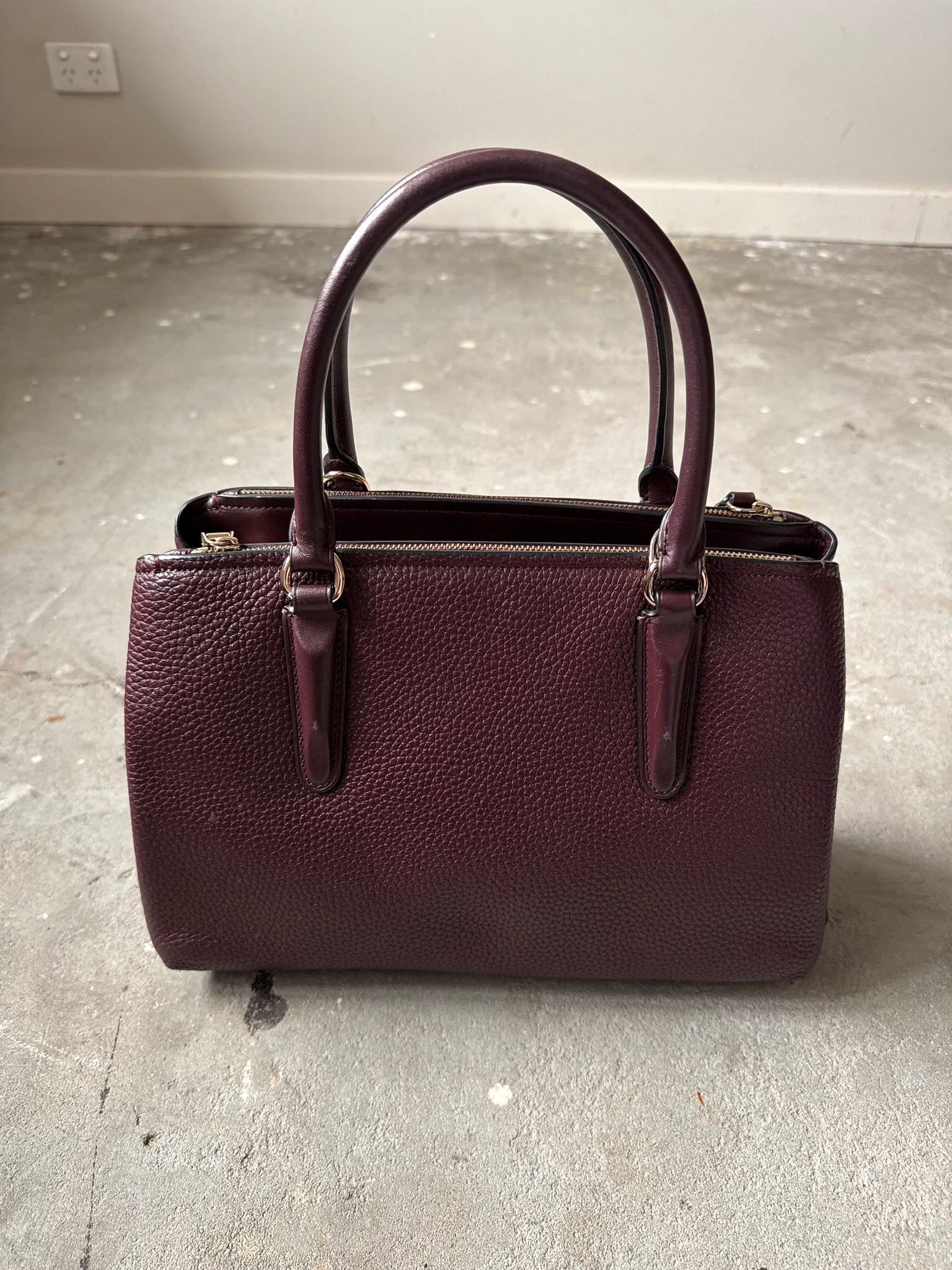 Coach 2Way Brooklyn Carryall 28 HandBag Purple