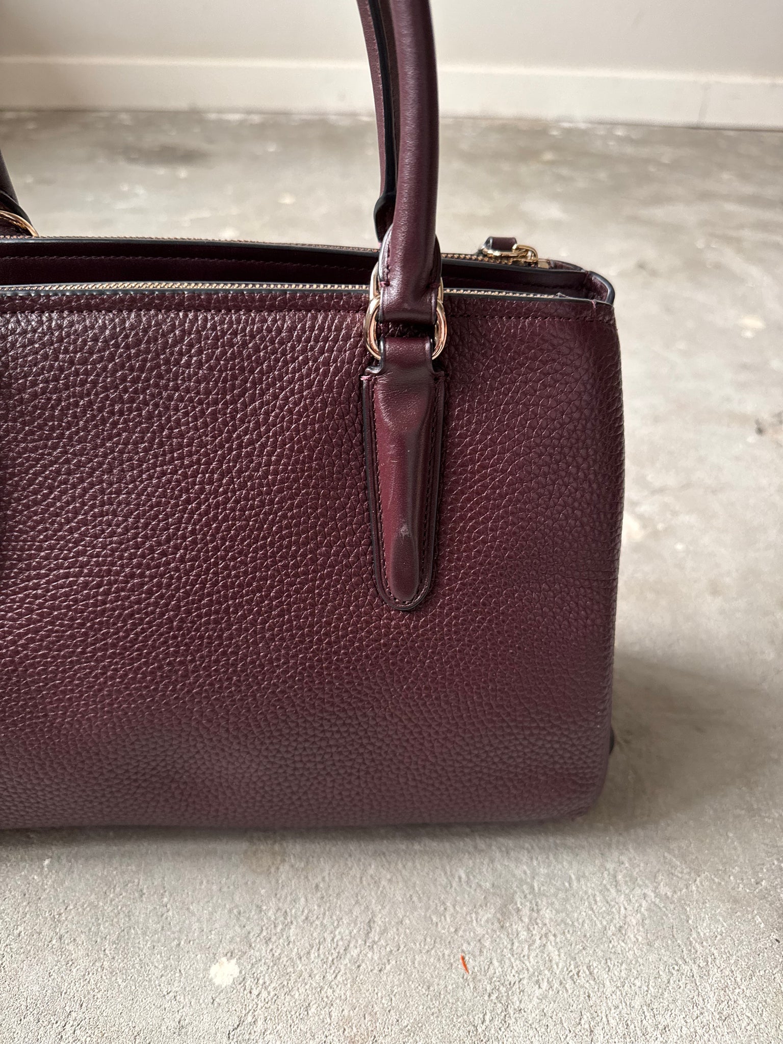 Coach 2Way Brooklyn Carryall 28 HandBag Purple