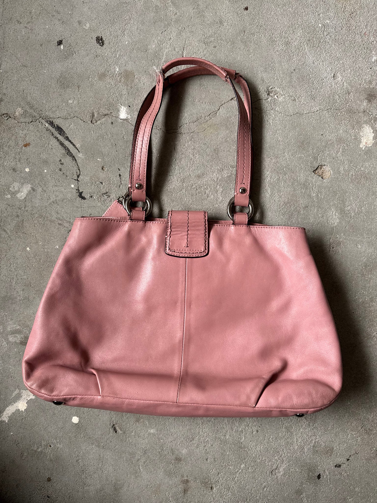 Coach Soho Leather Shoulder Bag Pink
