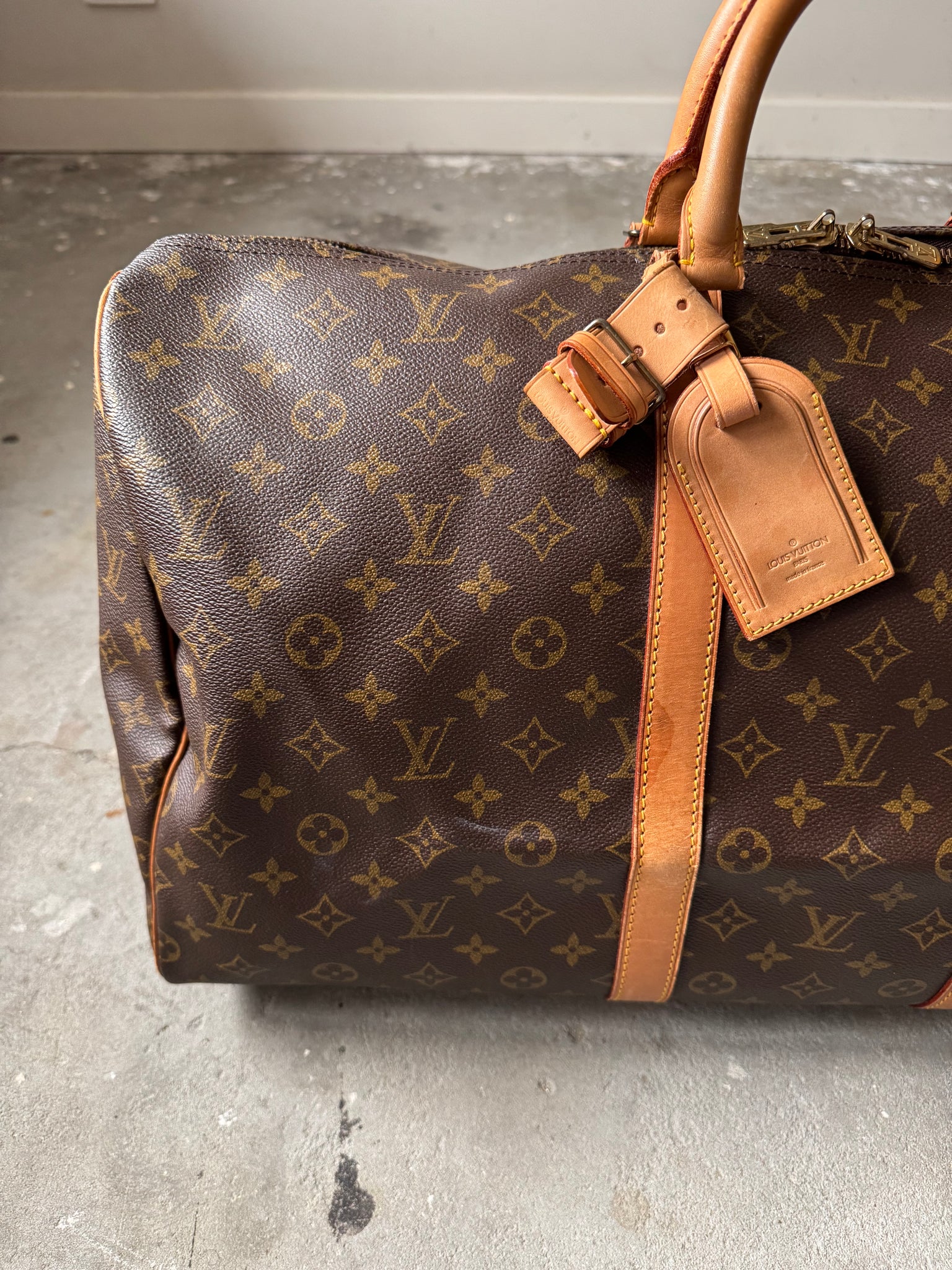 Louis Vuitton Monogram Keepall 55 Duffle Bag