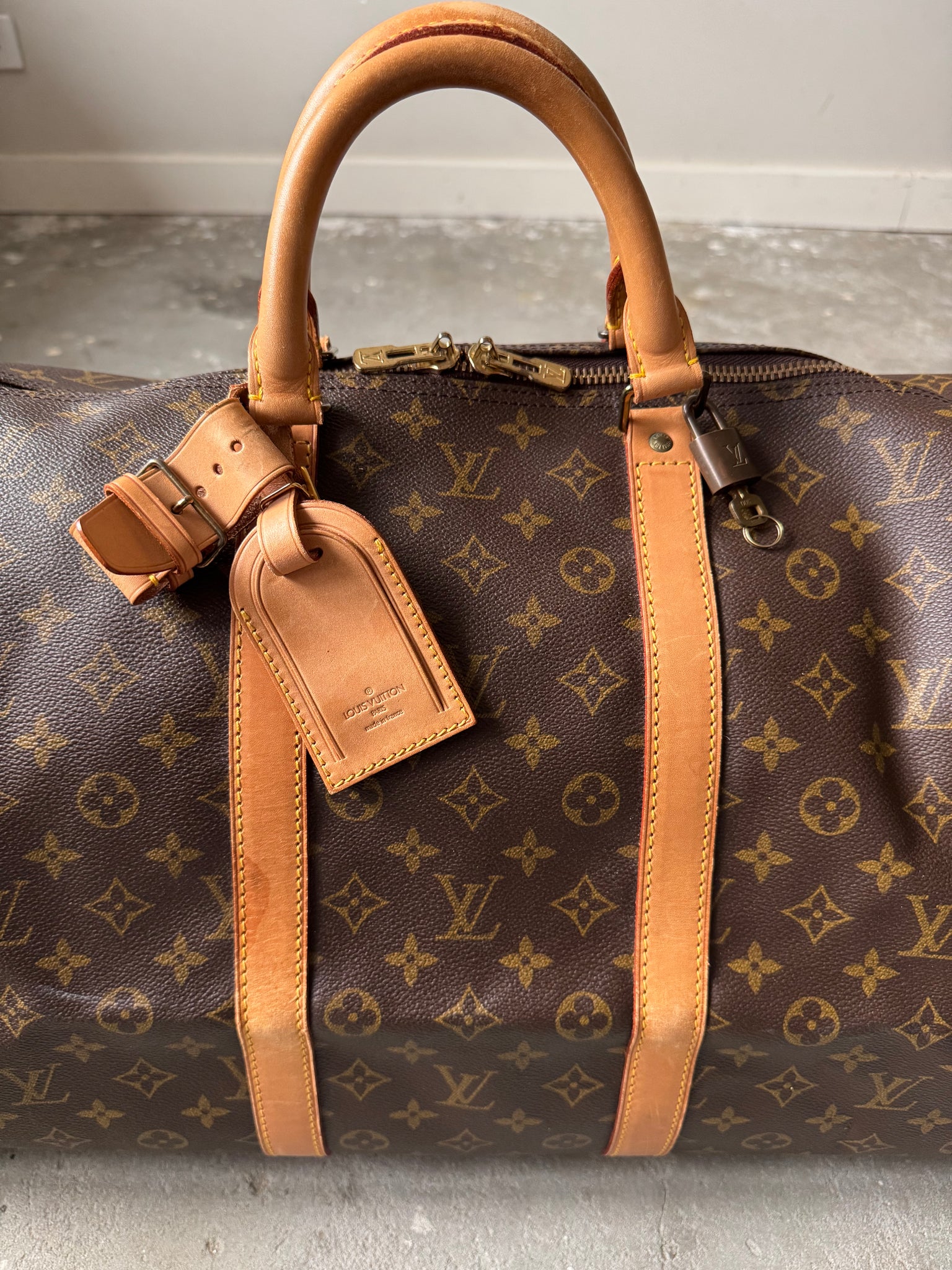 Louis Vuitton Monogram Keepall 55 Duffle Bag