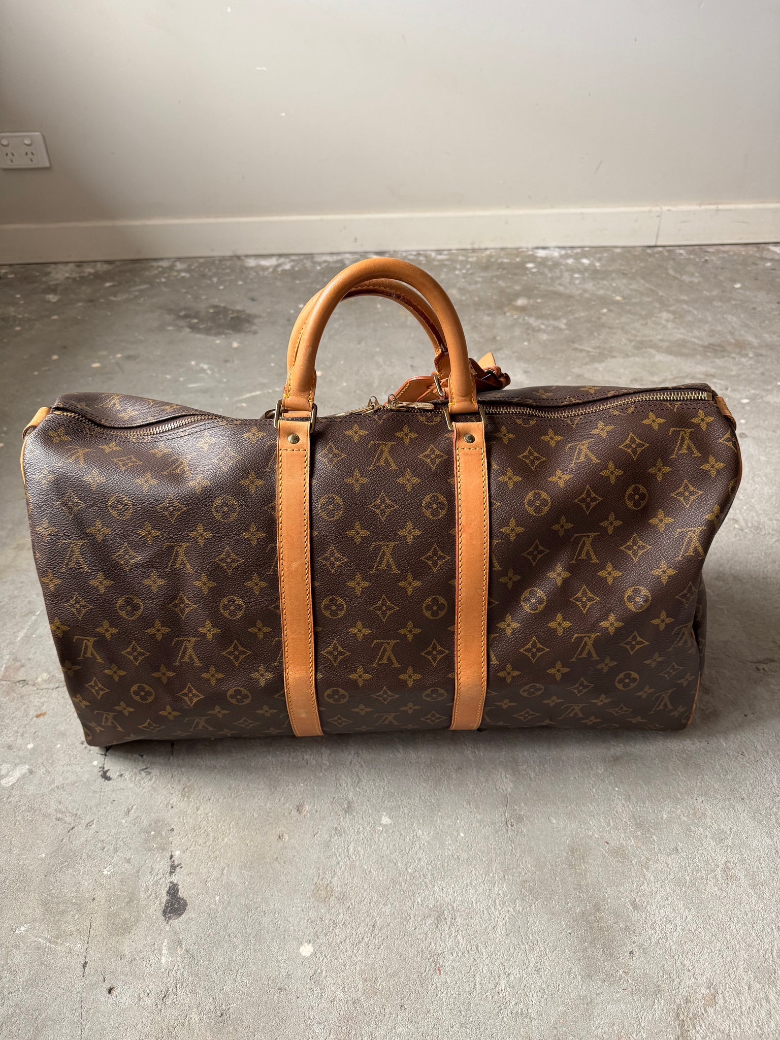 Louis Vuitton Monogram Keepall 55 Duffle Bag