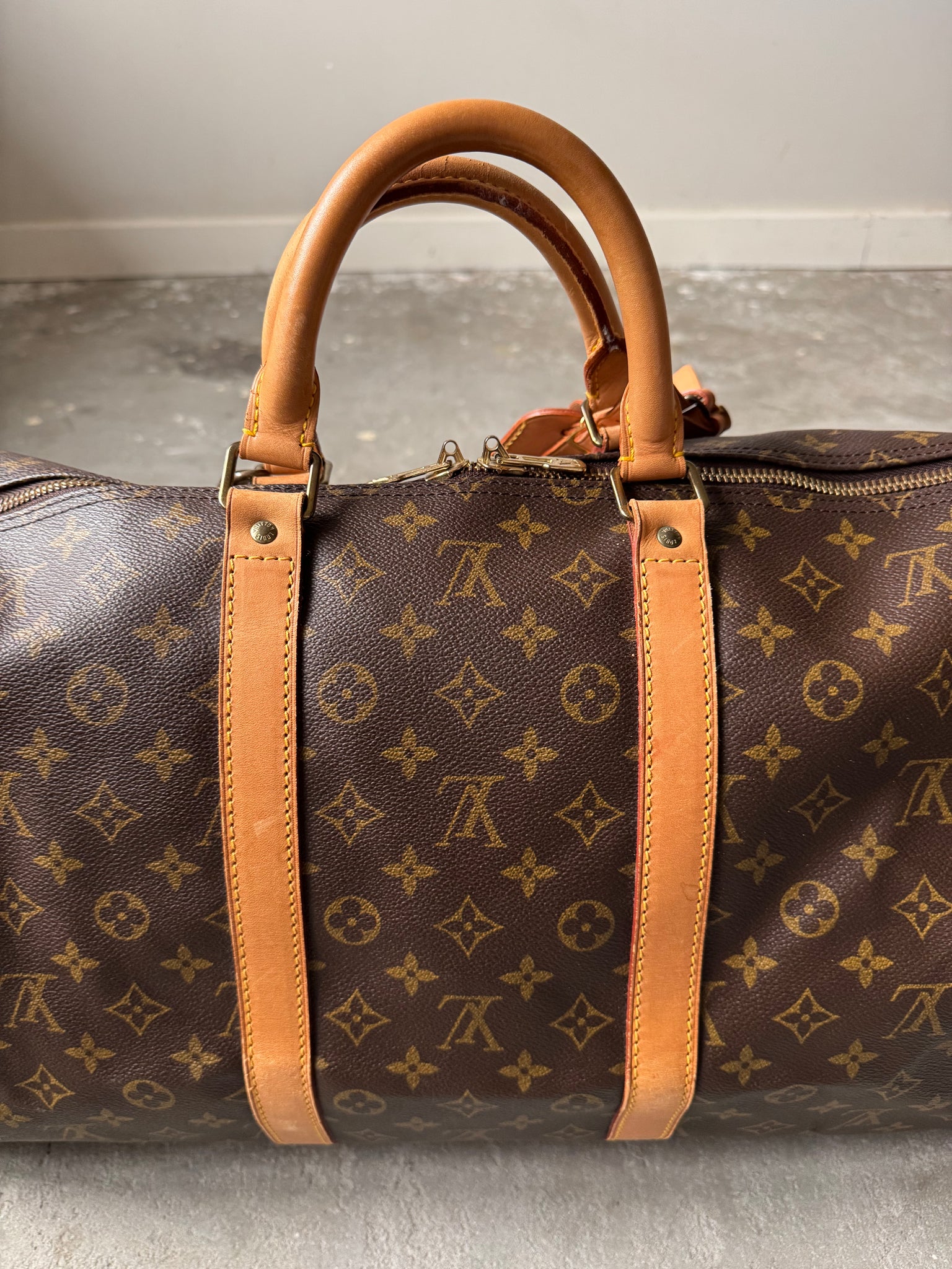 Louis Vuitton Monogram Keepall 55 Duffle Bag