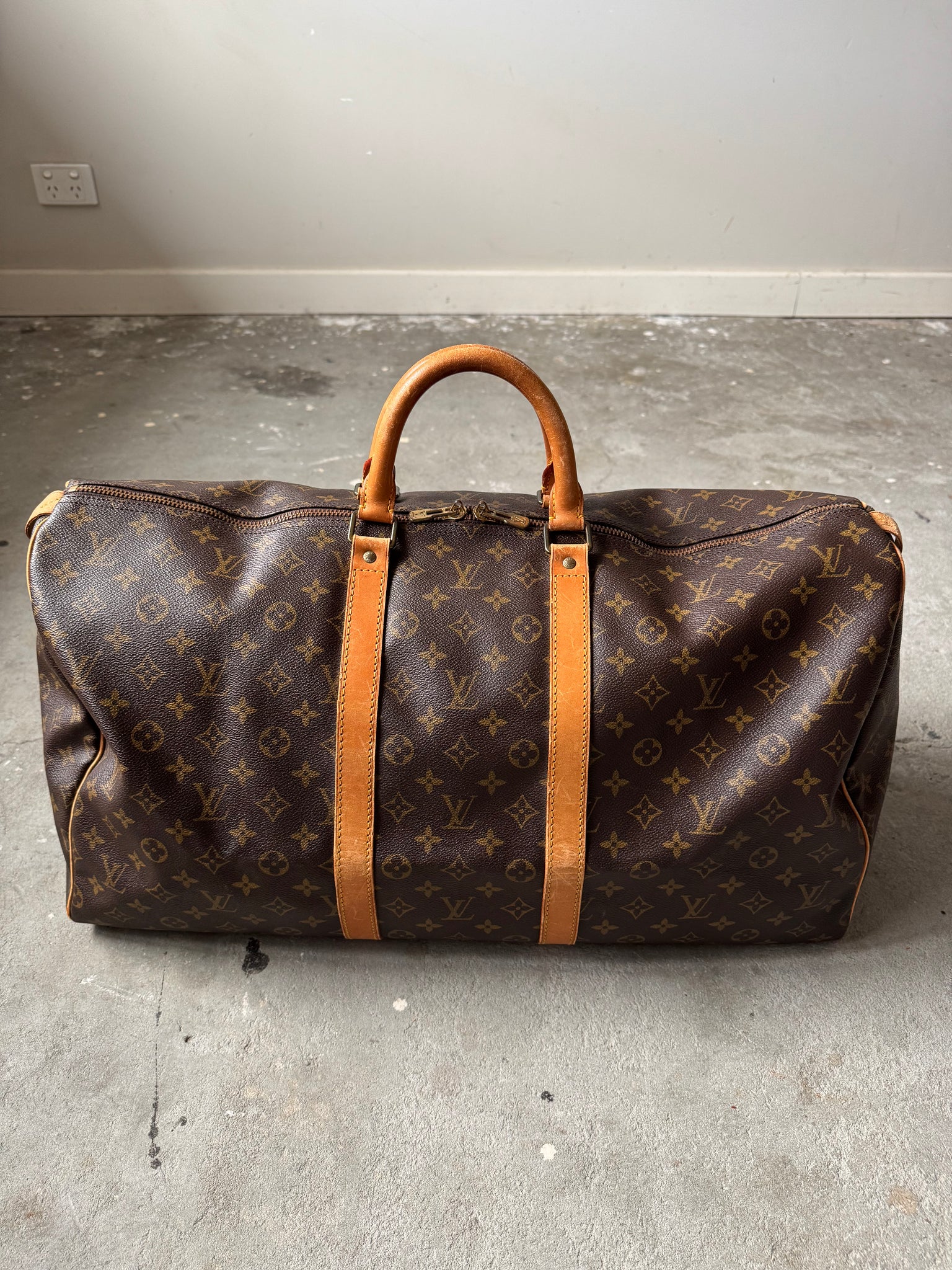 Louis Vuitton Monogram Keepall 55 Duffle Bag
