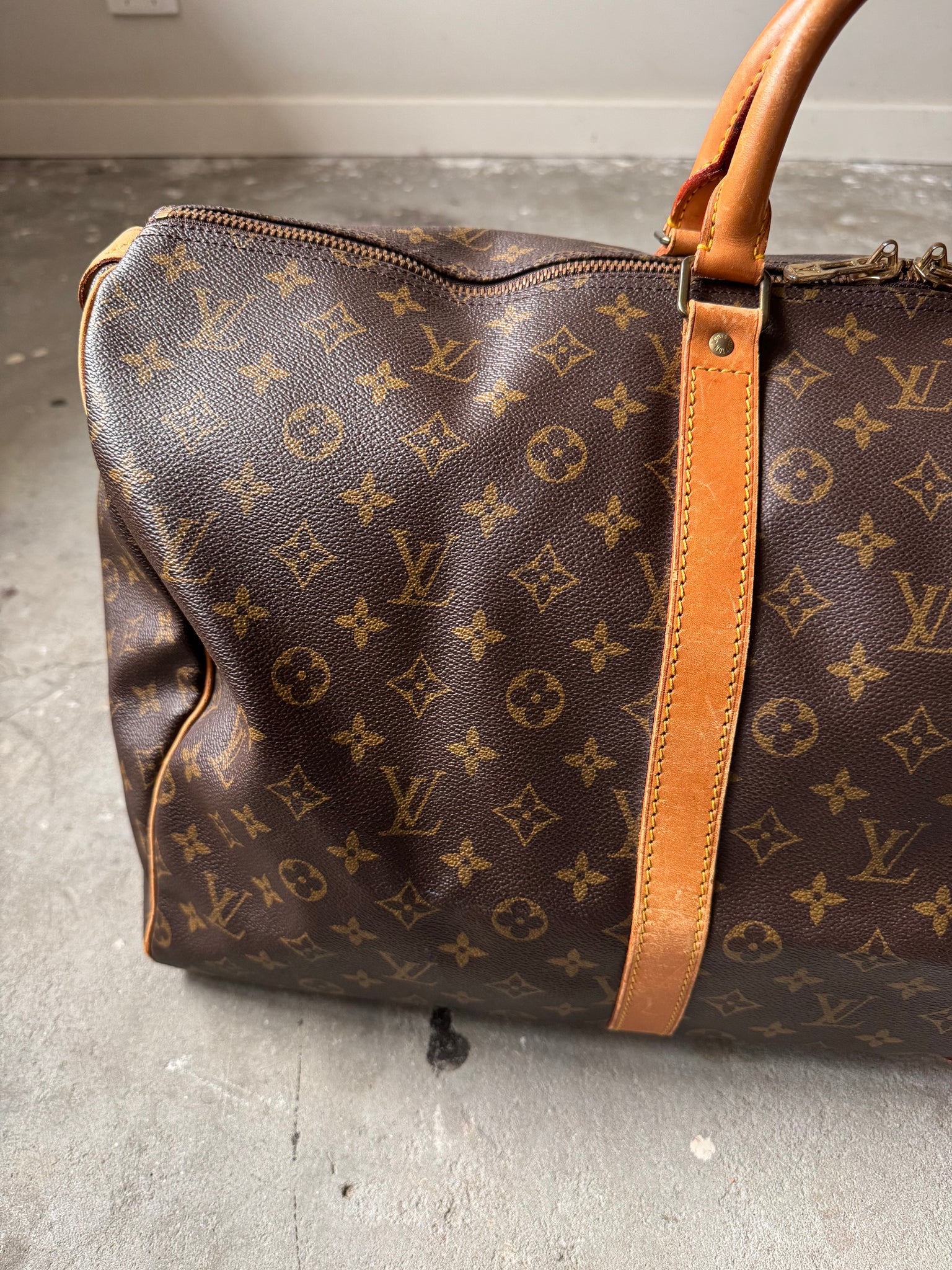 Louis Vuitton Monogram Keepall 55 Duffle Bag