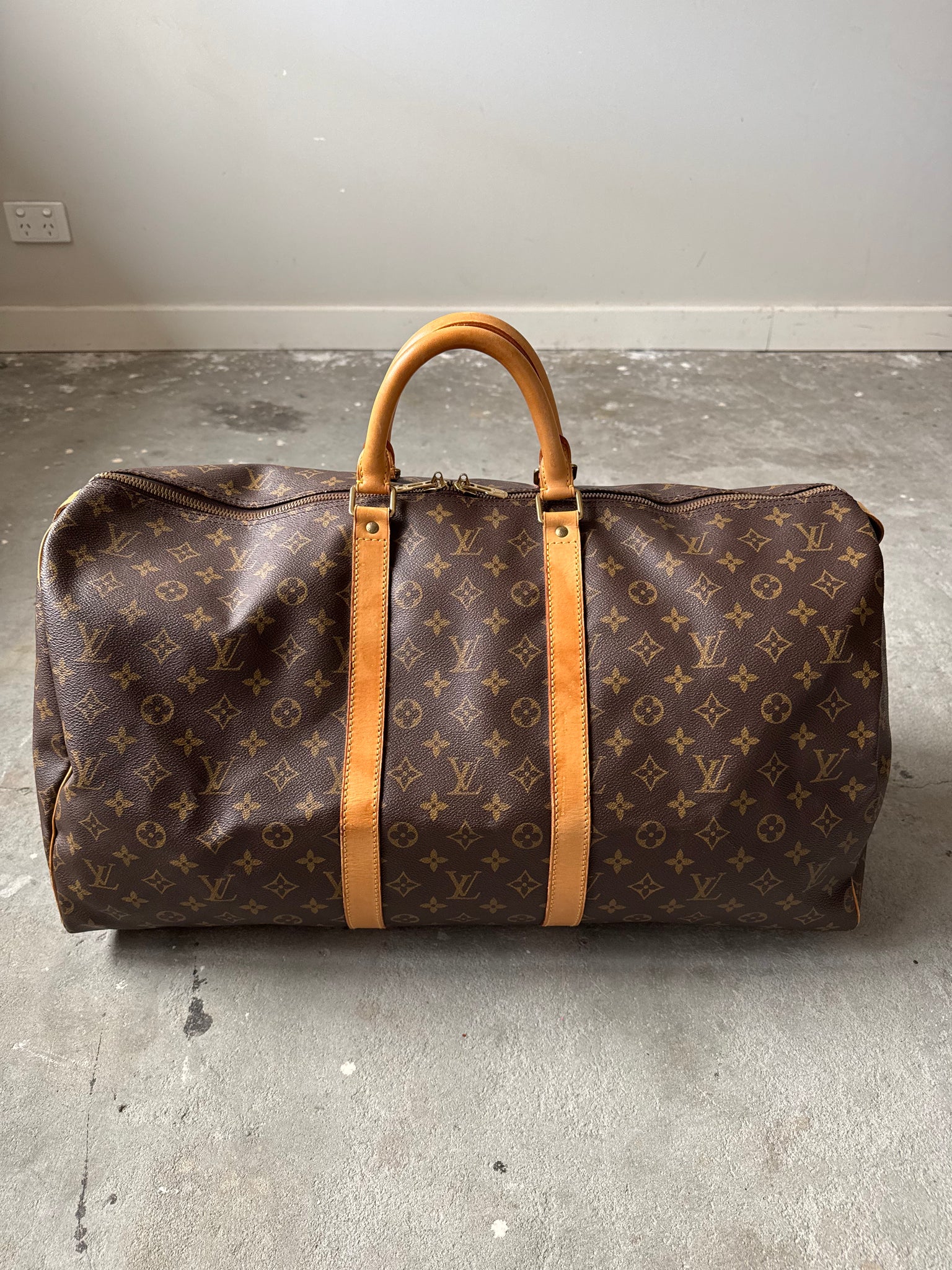 Louis Vuitton Monogram Keepall 55 Duffle Bag