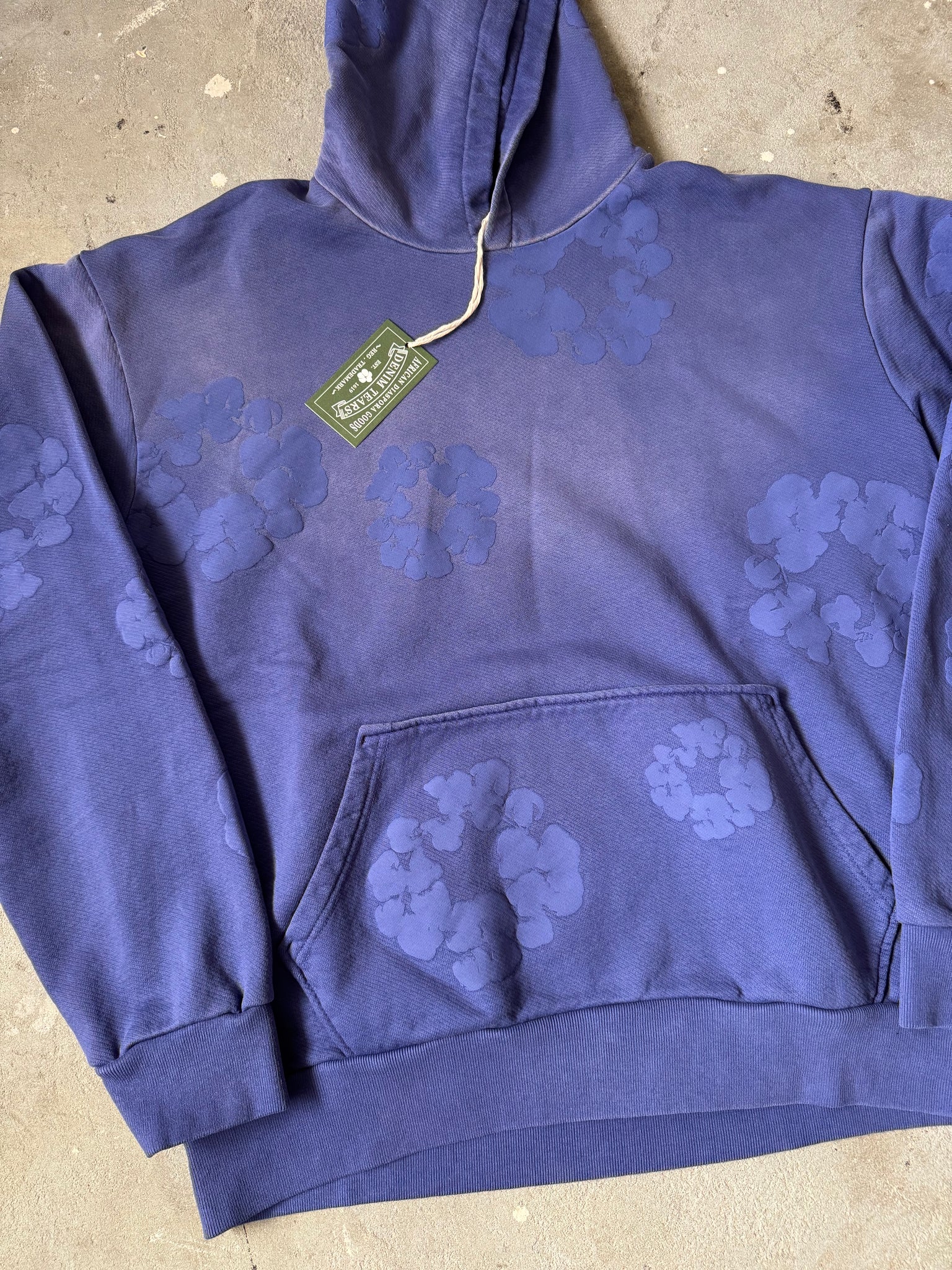Denim Tears Mono Cotton Wreath Hoodie Navy
