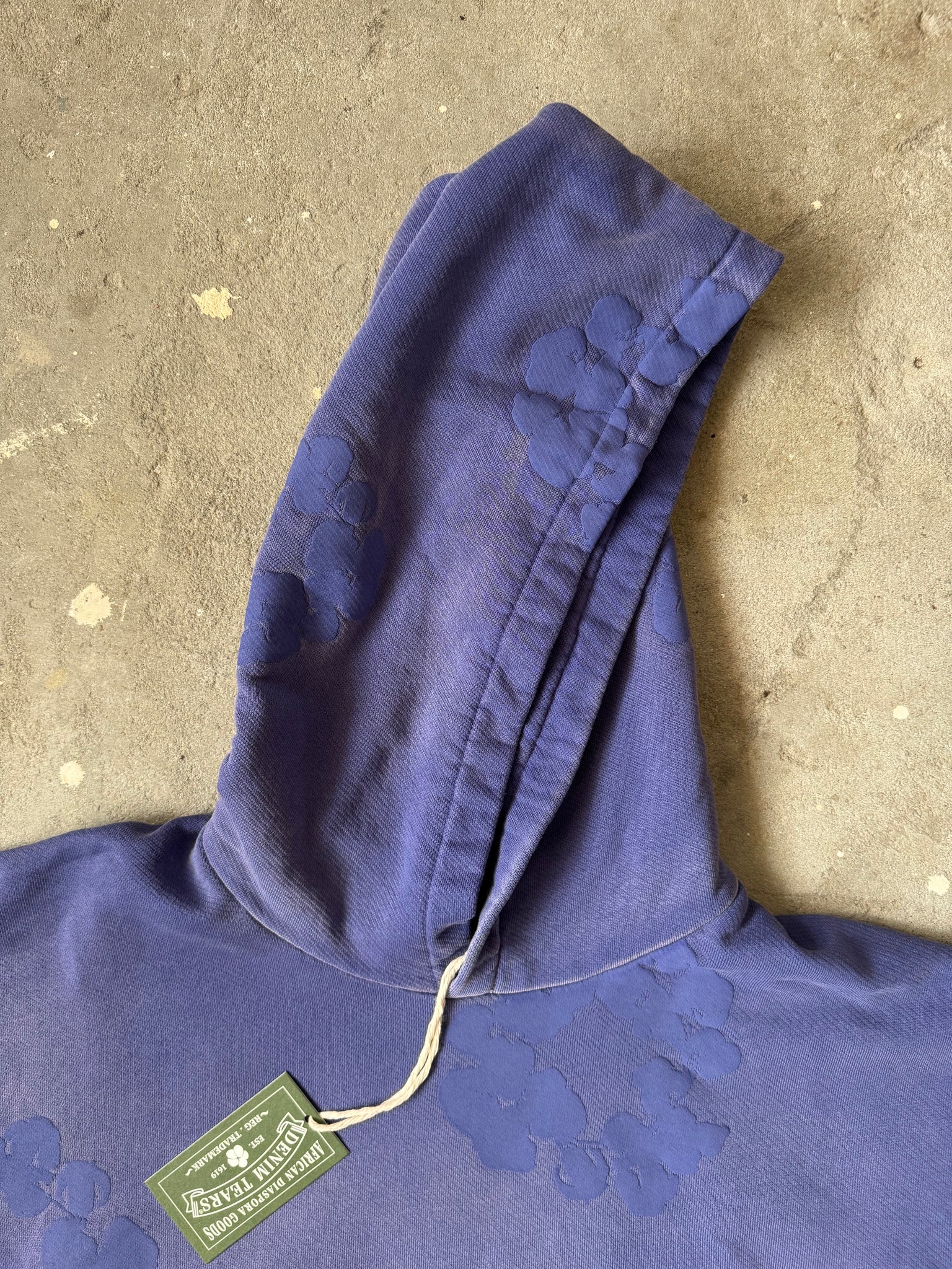 Denim Tears Mono Cotton Wreath Hoodie Navy