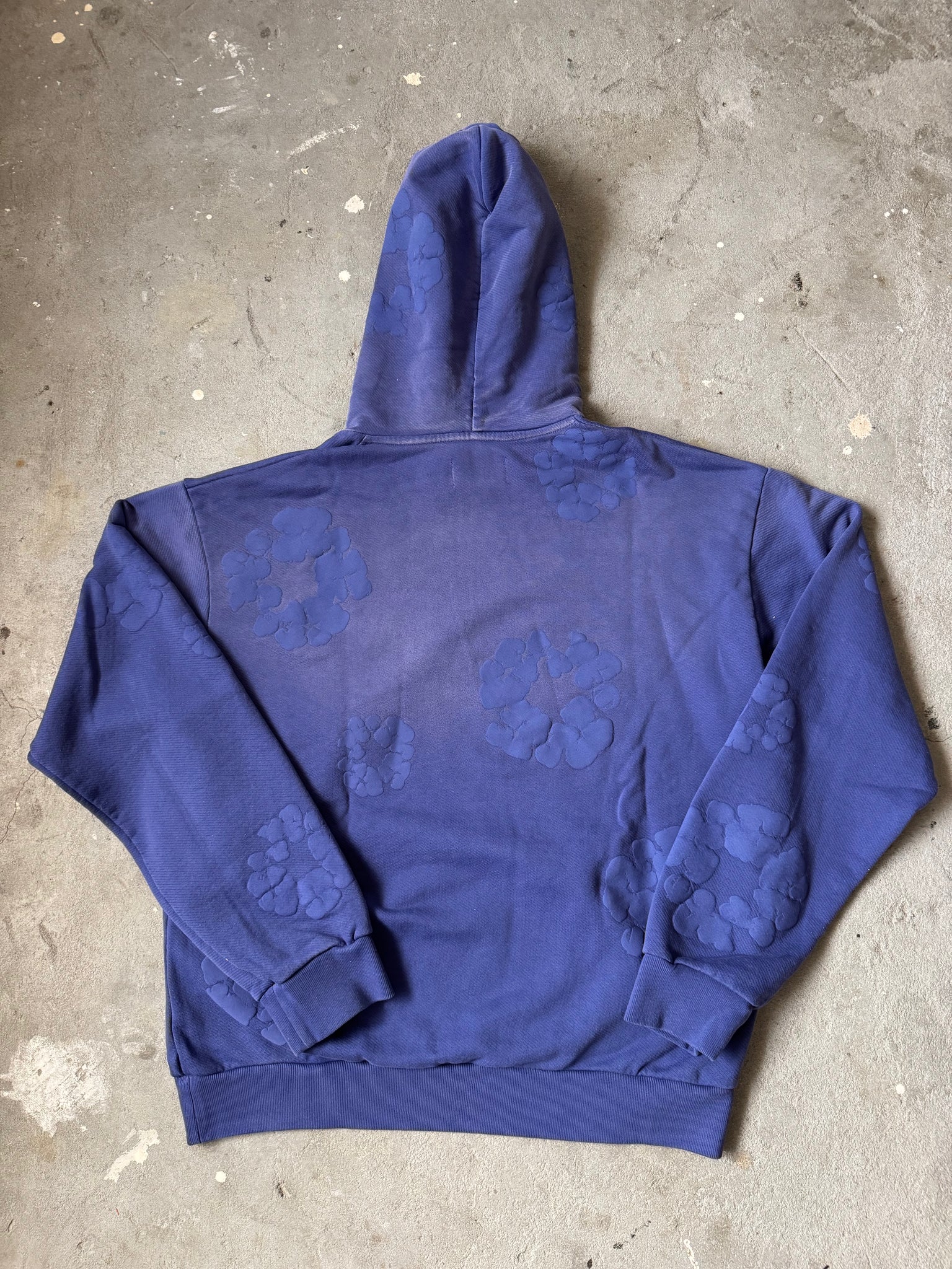 Denim Tears Mono Cotton Wreath Hoodie Navy