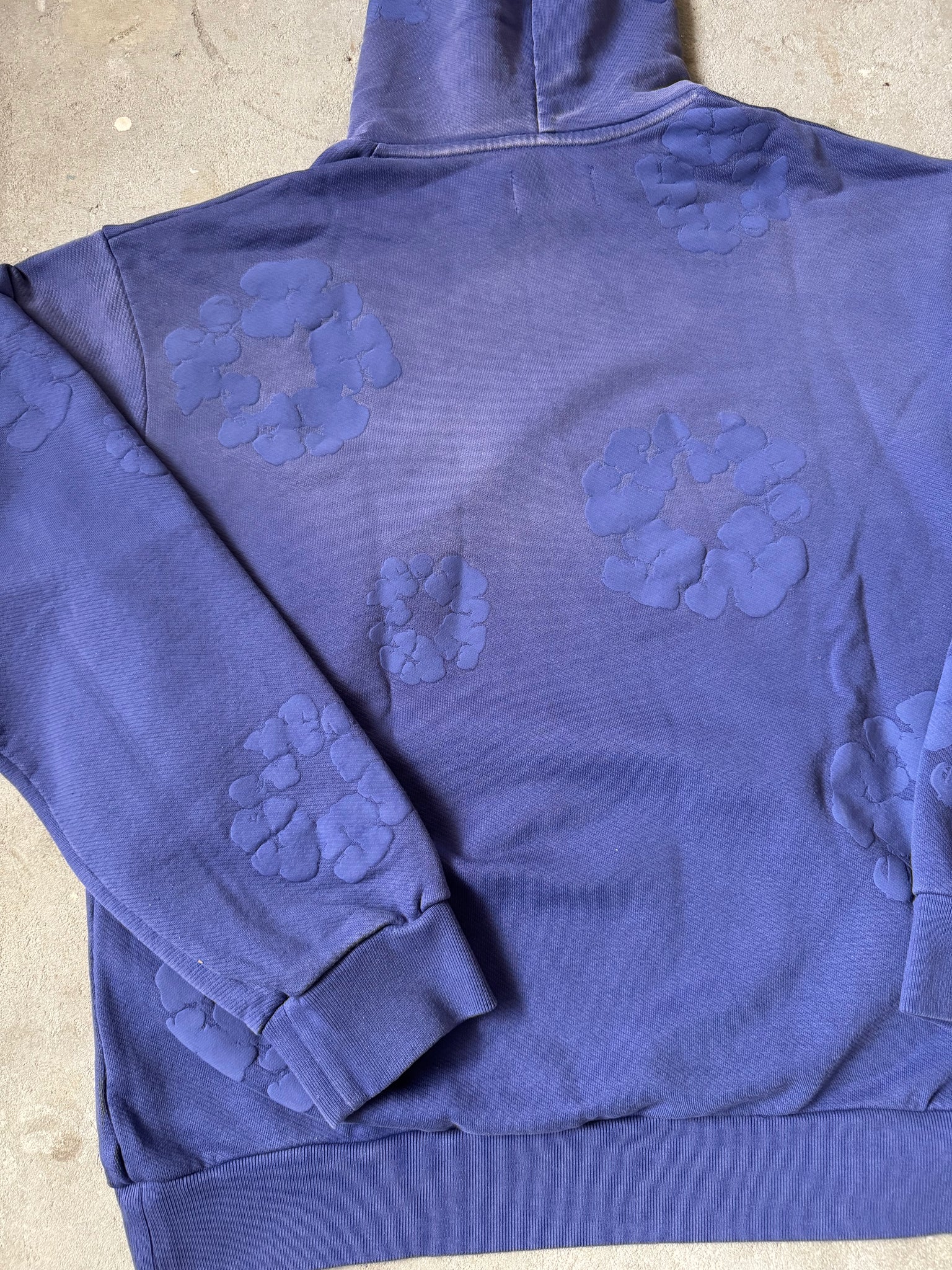 Denim Tears Mono Cotton Wreath Hoodie Navy