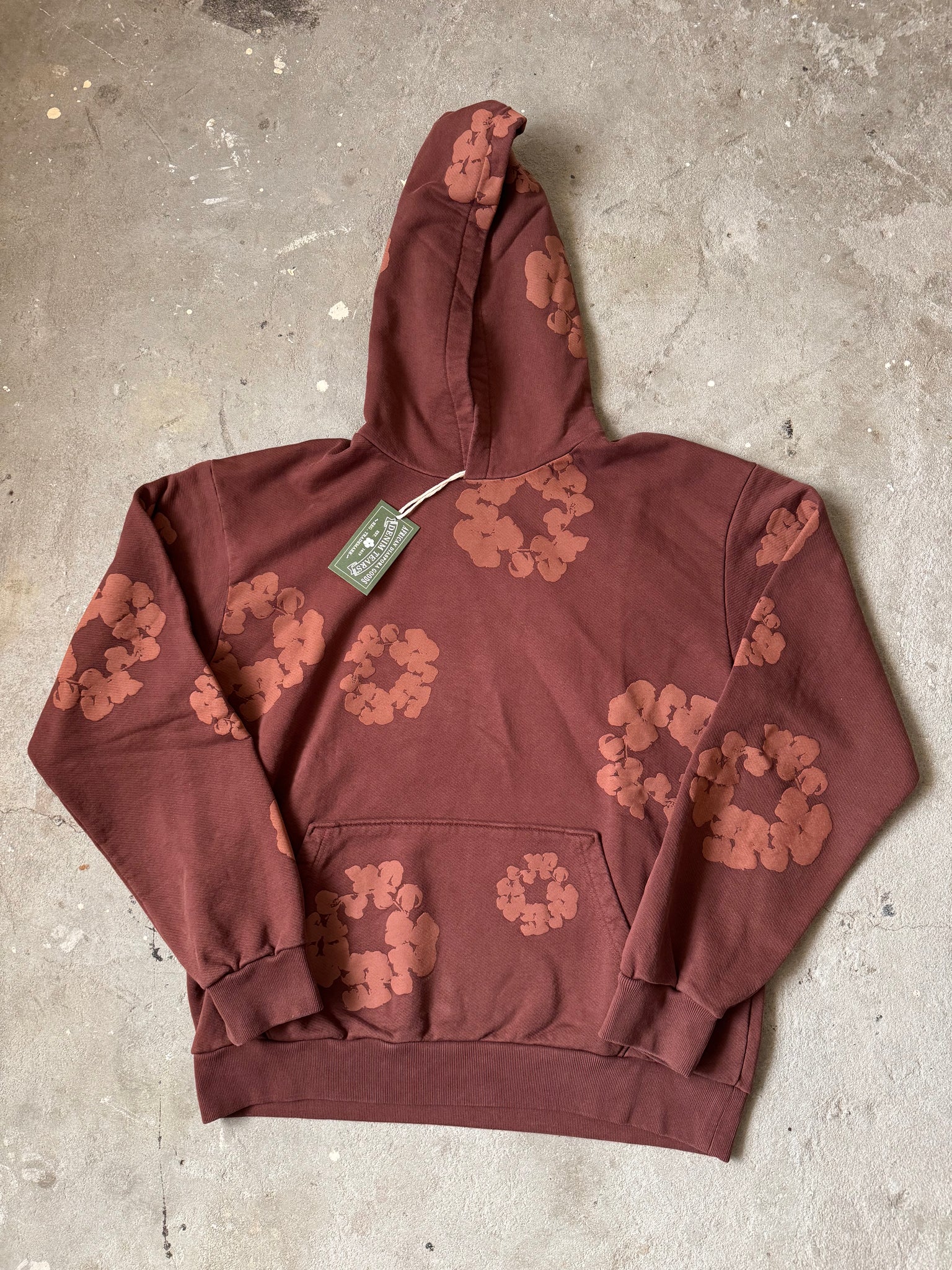 Denim Tears Mono Cotton Wreath Hoodie Brown