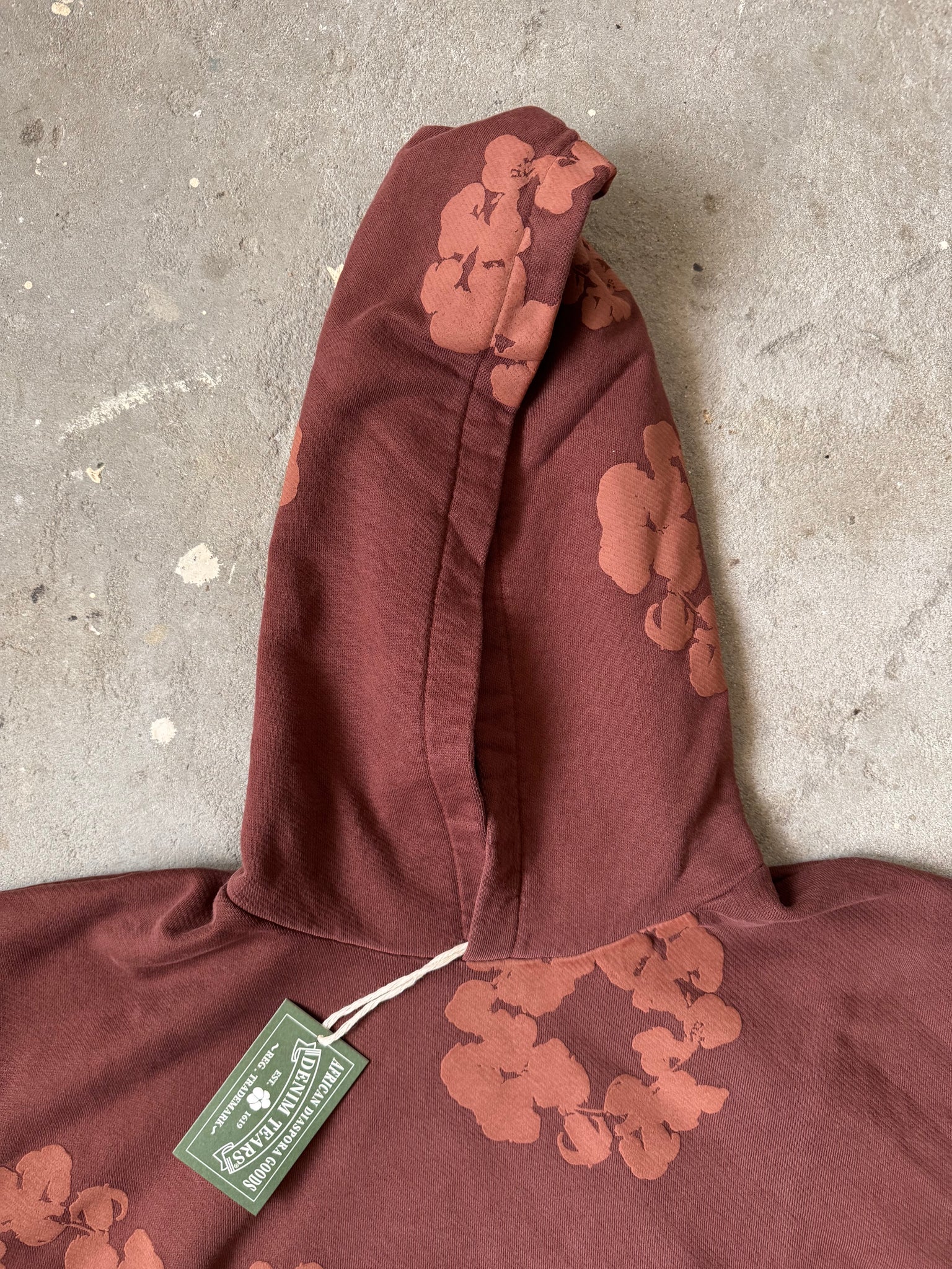 Denim Tears Mono Cotton Wreath Hoodie Brown