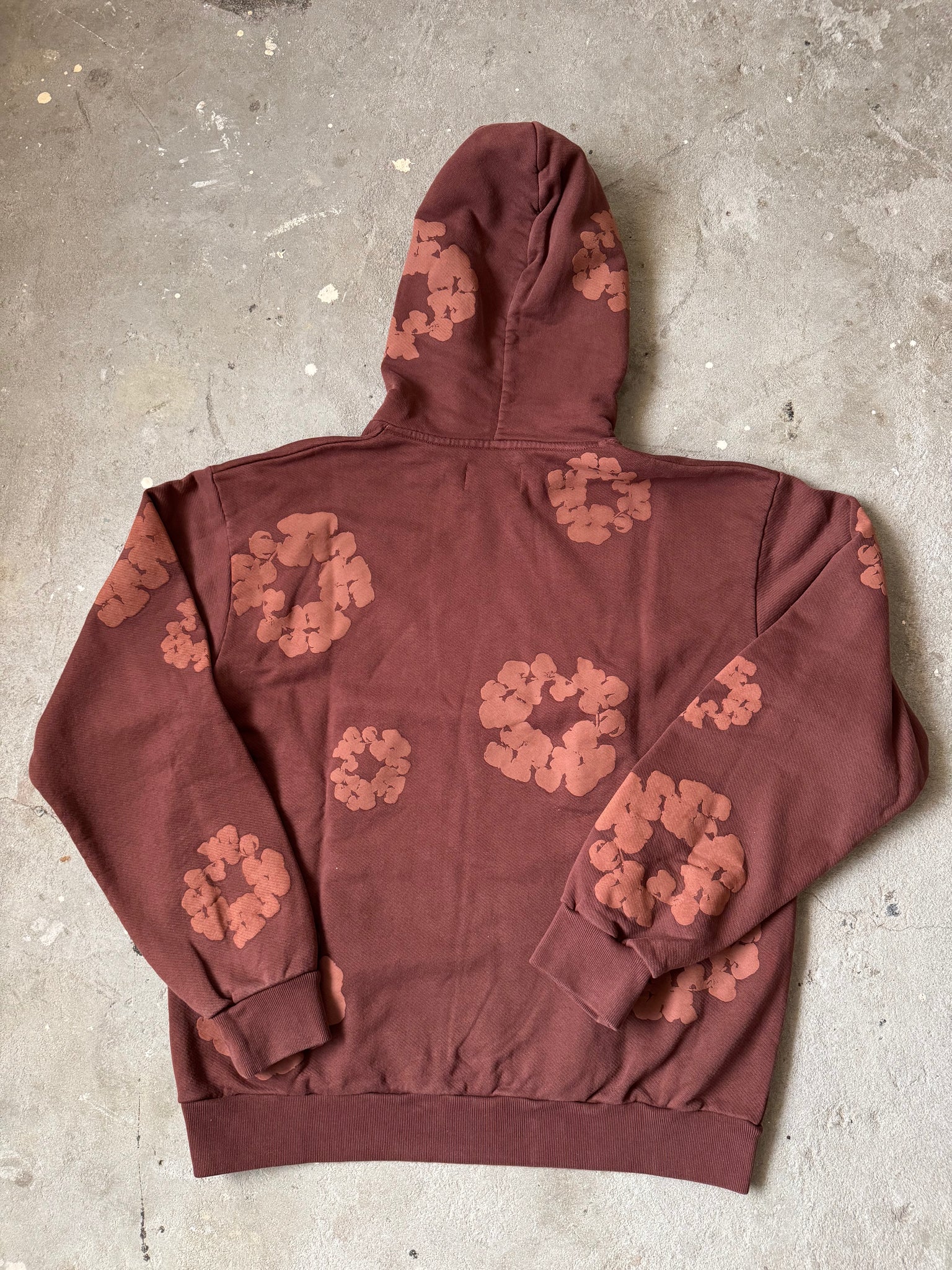 Denim Tears Mono Cotton Wreath Hoodie Brown