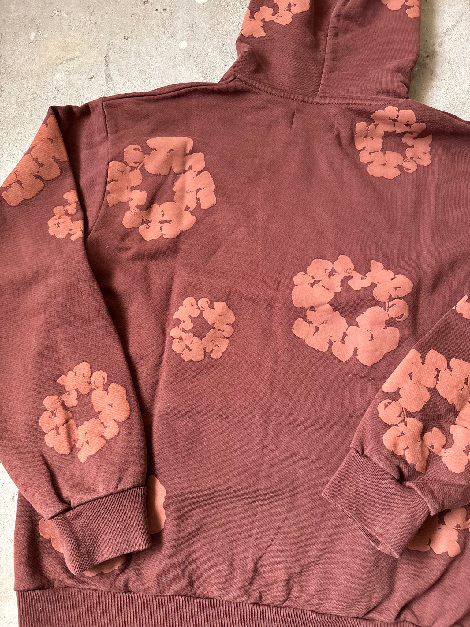 Denim Tears Mono Cotton Wreath Hoodie Brown