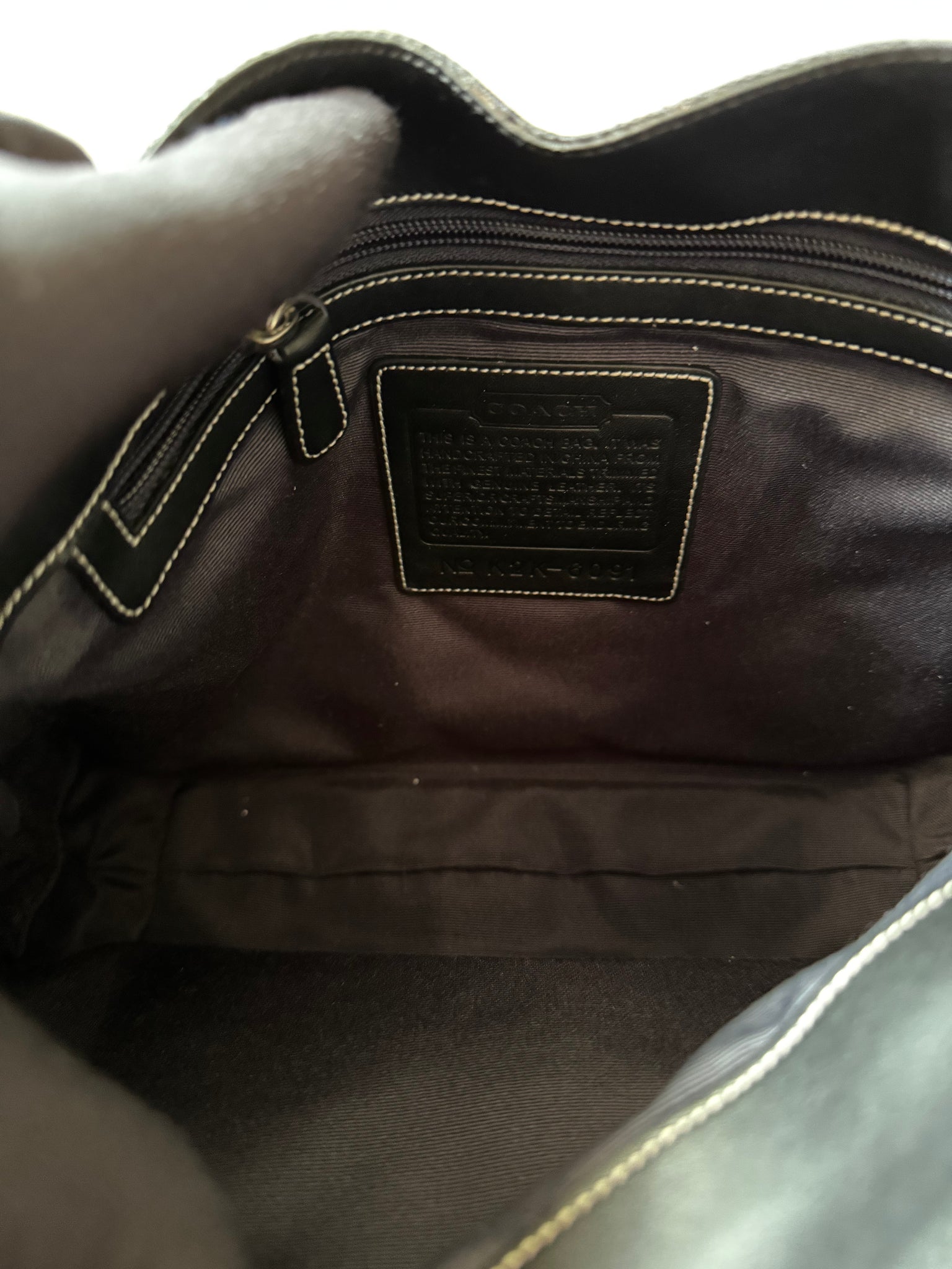 Coach Hobo Signature Clip Canvas Handbag 'Black'