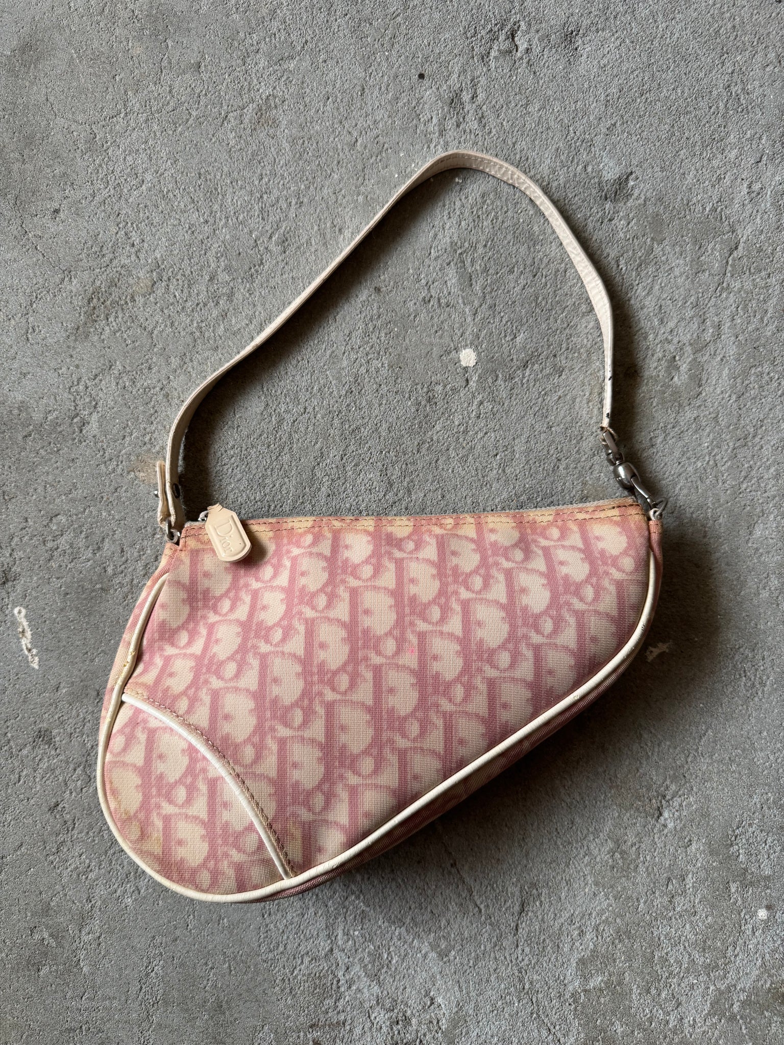 Dior Trotter Saddle Shoulder Bag Pink