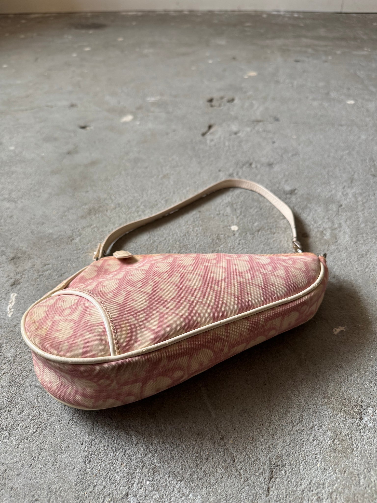 Dior Trotter Saddle Shoulder Bag Pink
