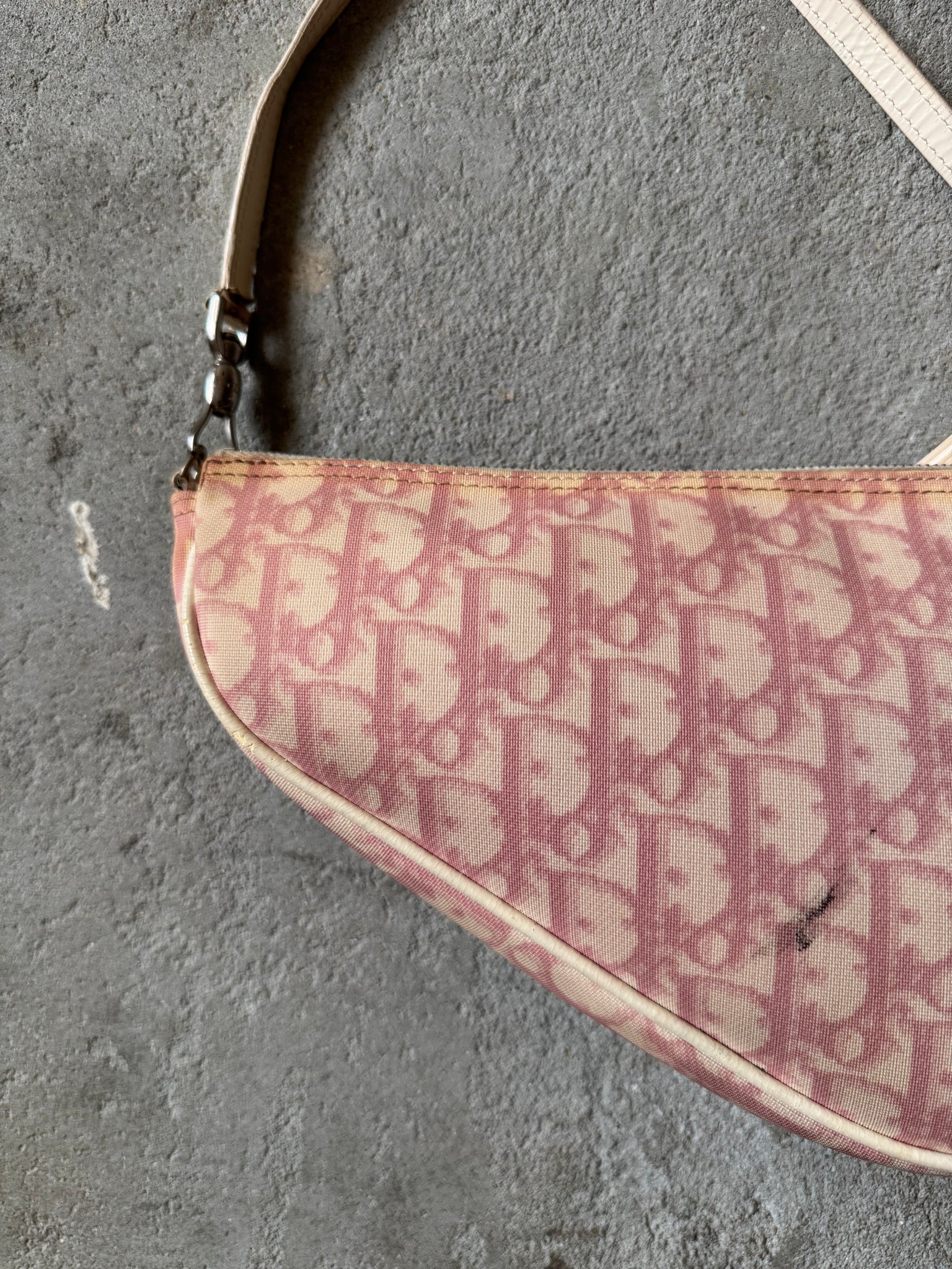 Dior Trotter Saddle Shoulder Bag Pink