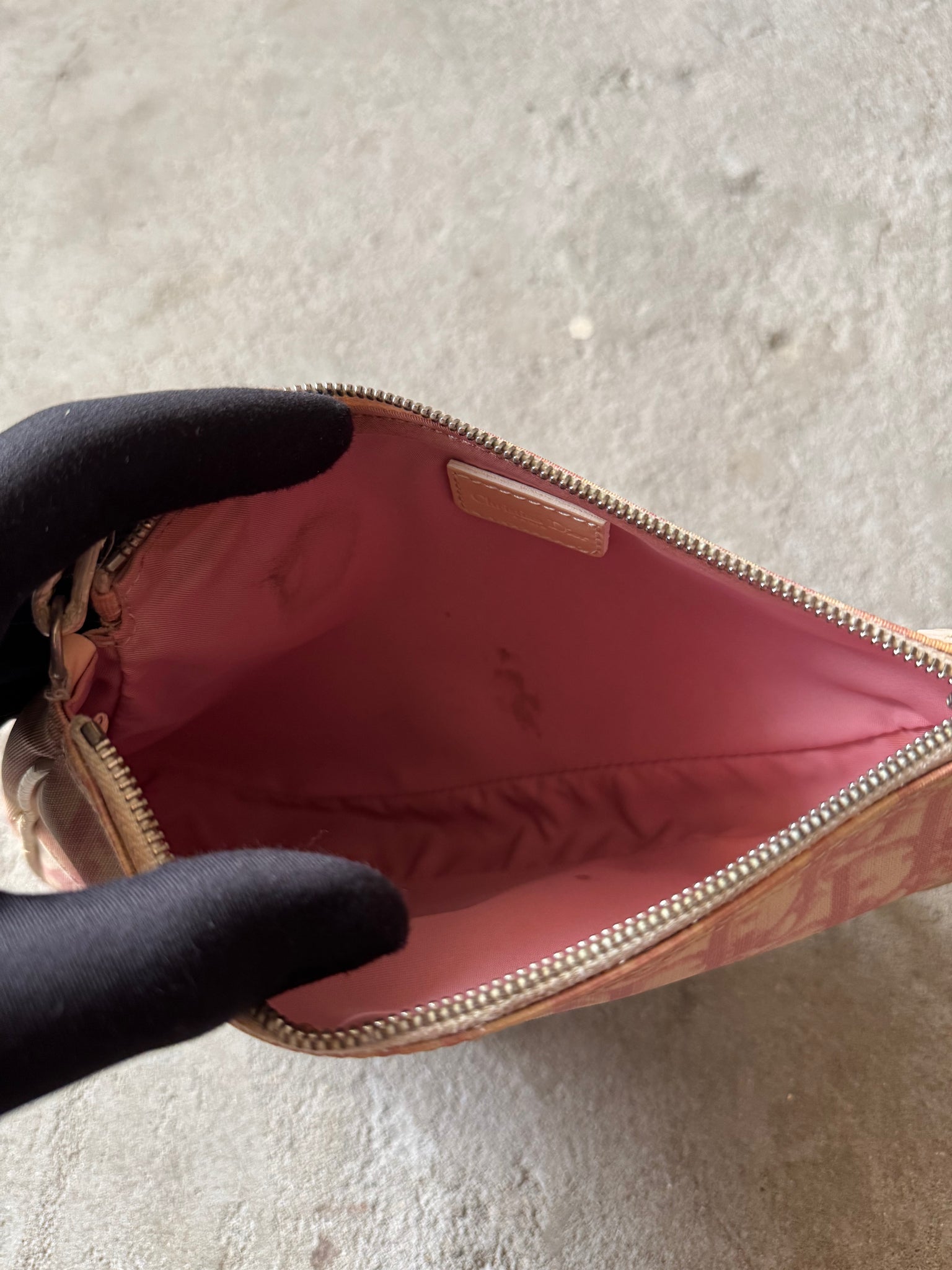 Dior Trotter Saddle Shoulder Bag Pink