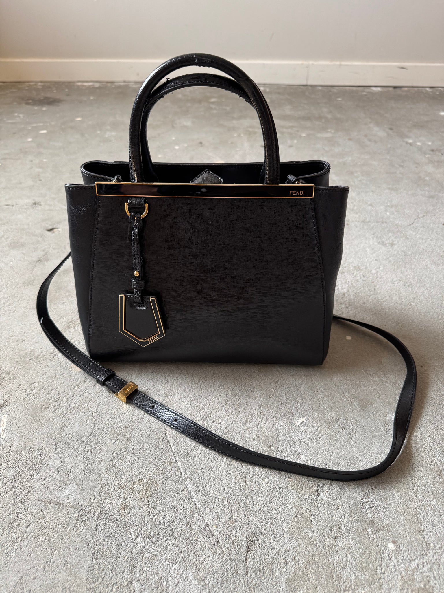 Fendi 2Jours Shoulder Bag Black