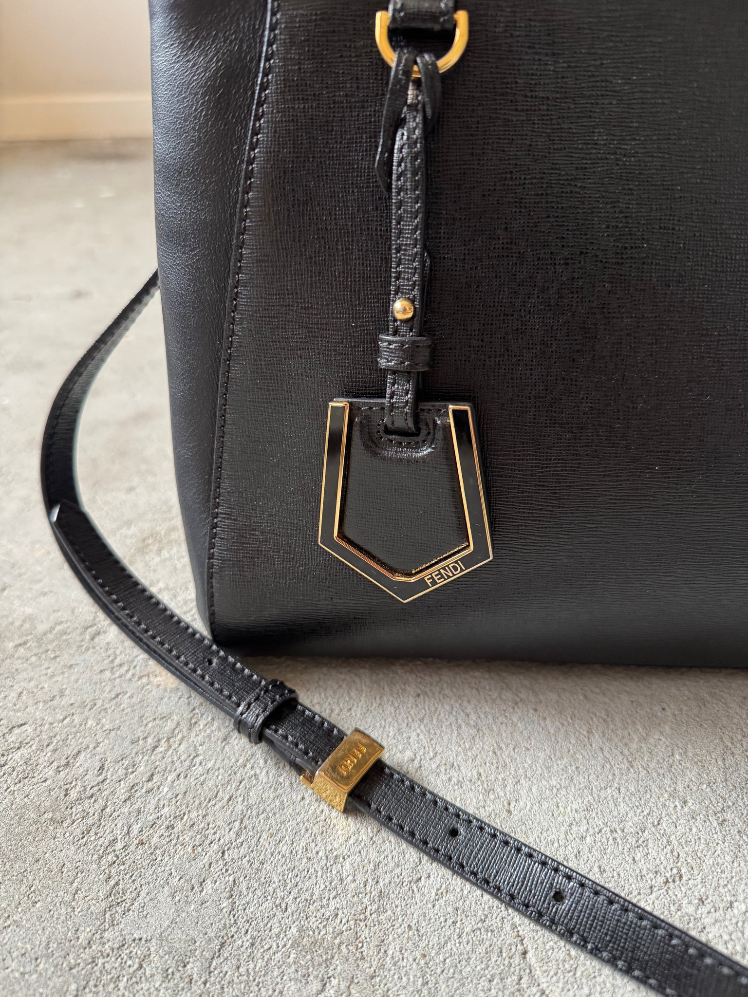 Fendi 2Jours Shoulder Bag Black
