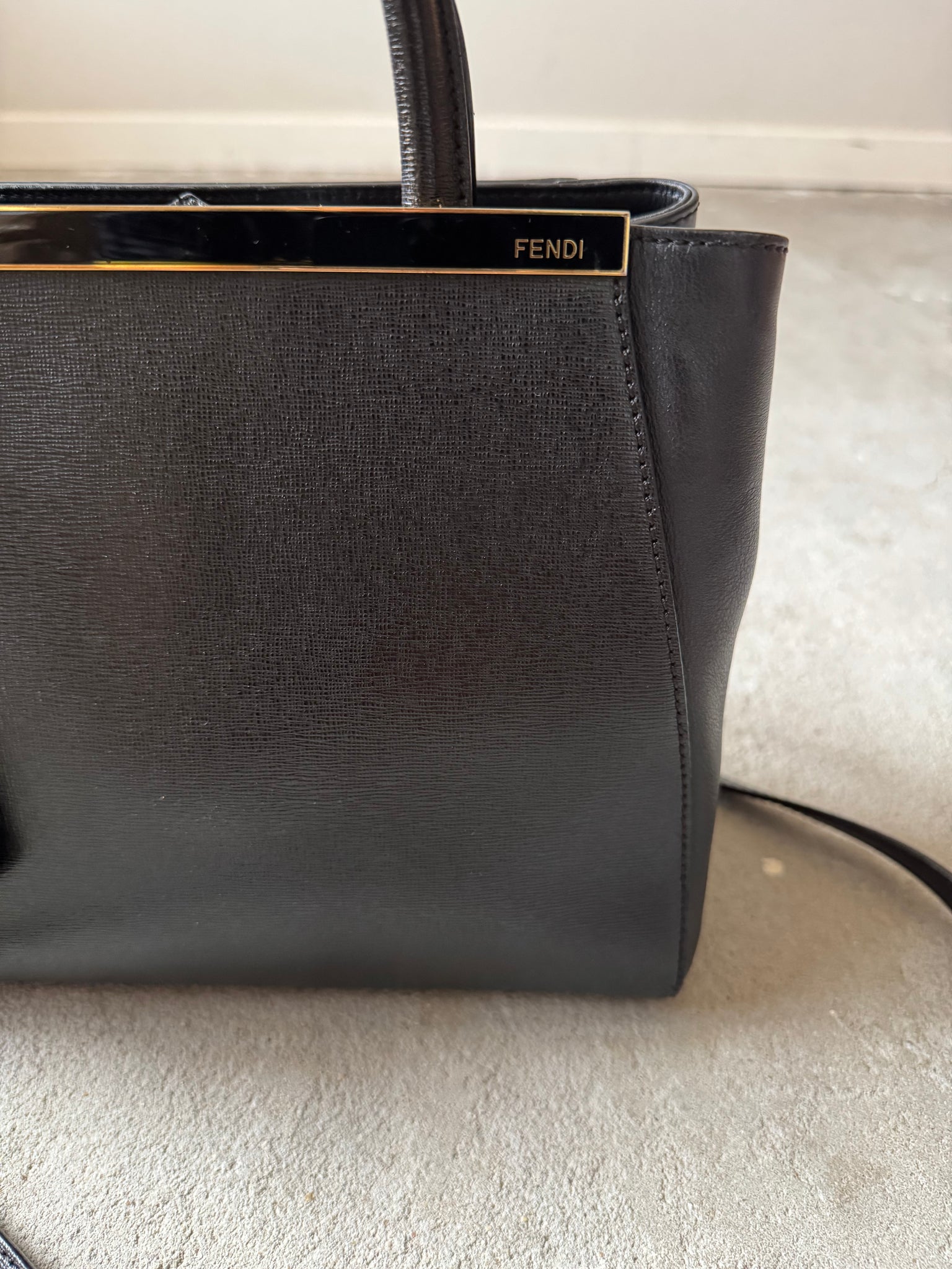 Fendi 2Jours Shoulder Bag Black