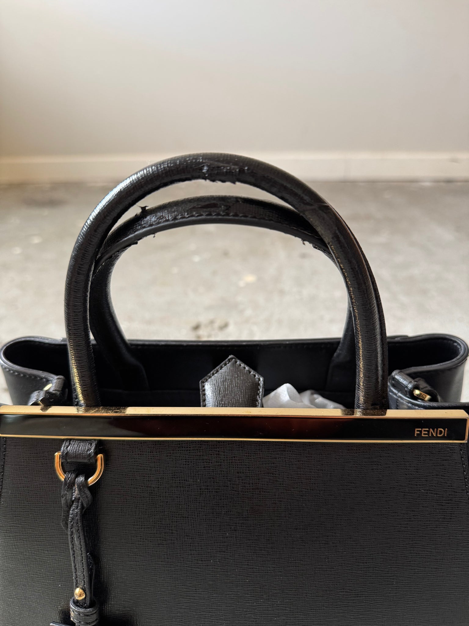 Fendi 2Jours Shoulder Bag Black