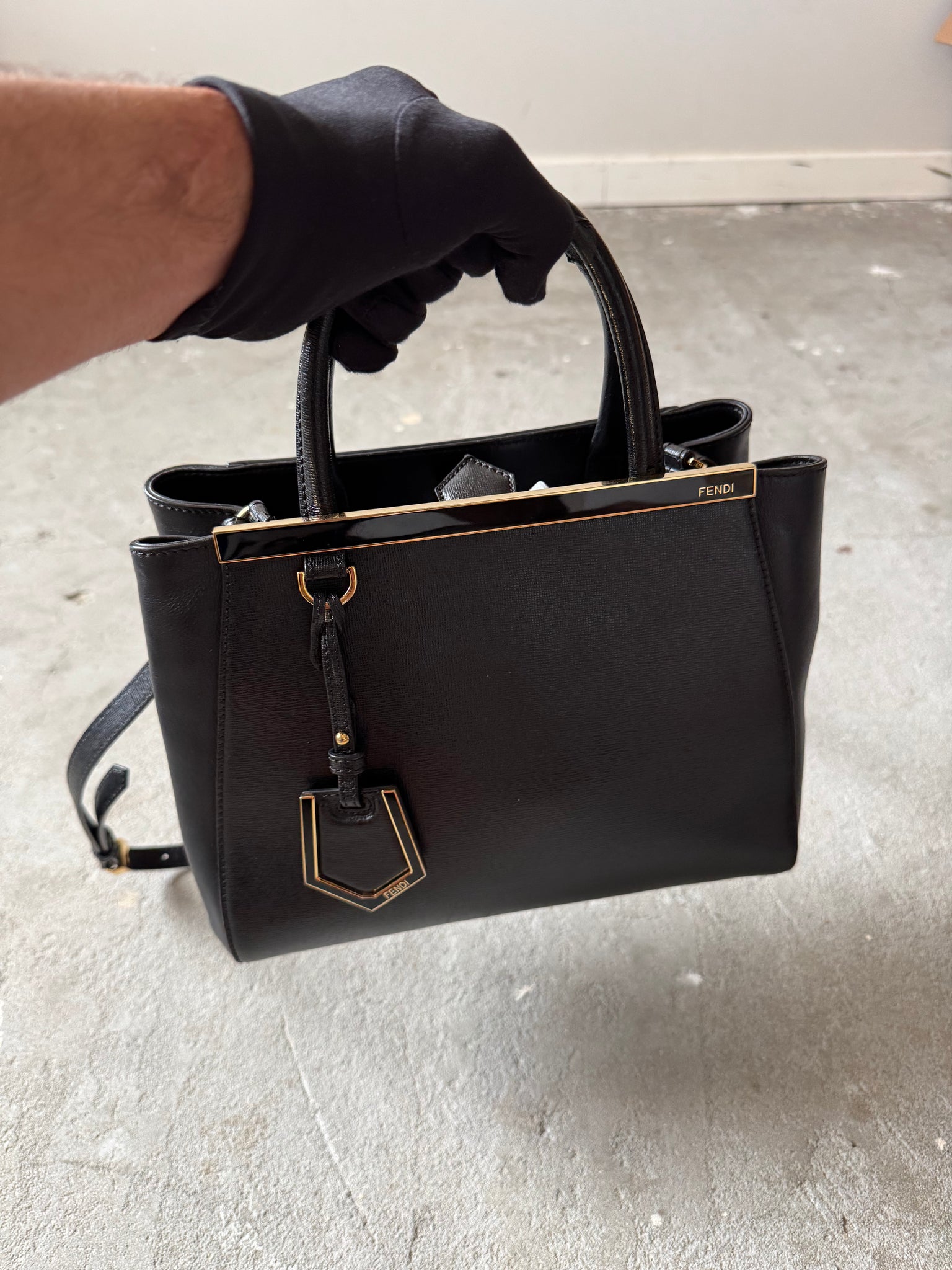 Fendi 2Jours Shoulder Bag Black