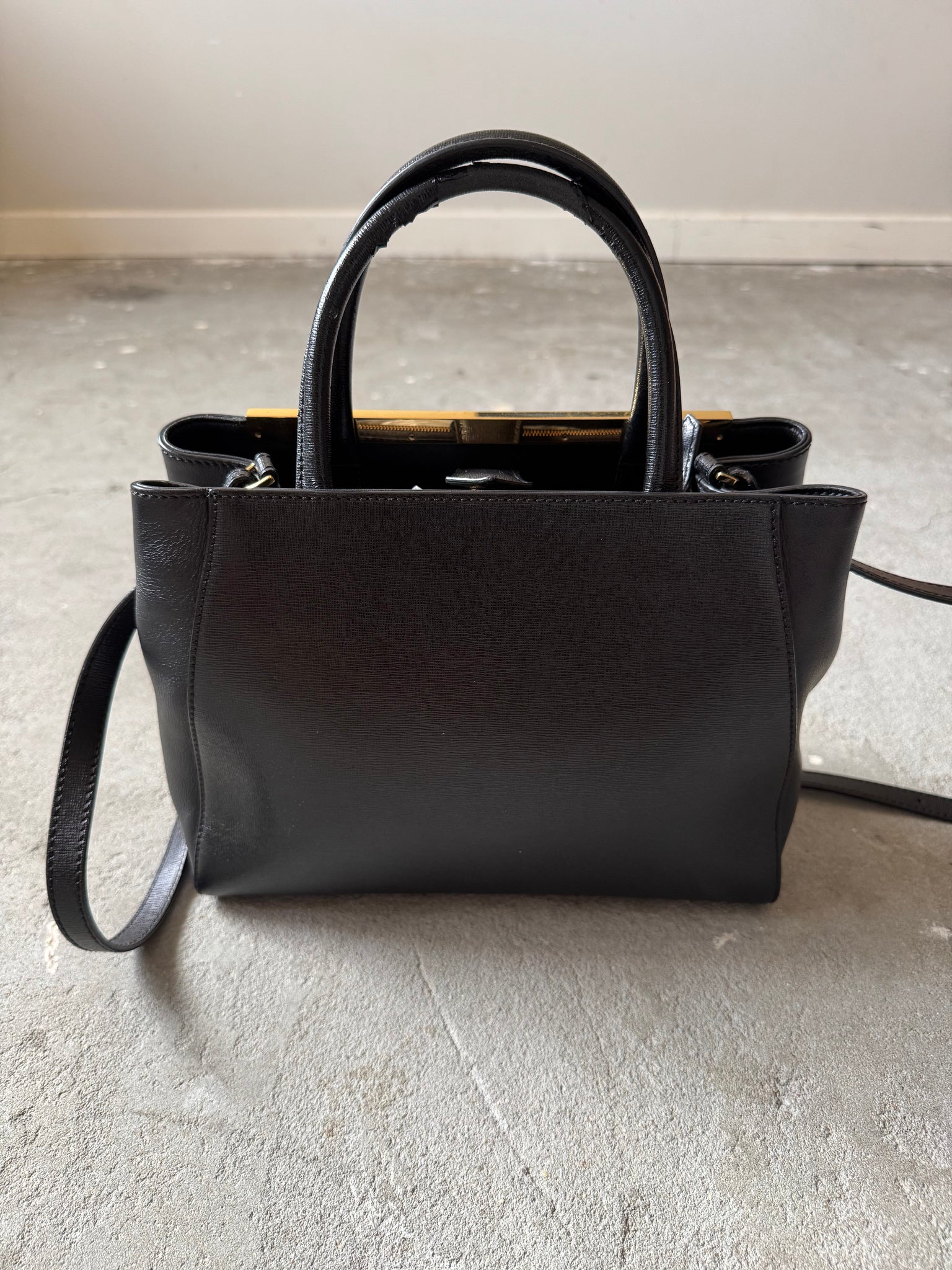 Fendi 2Jours Shoulder Bag Black