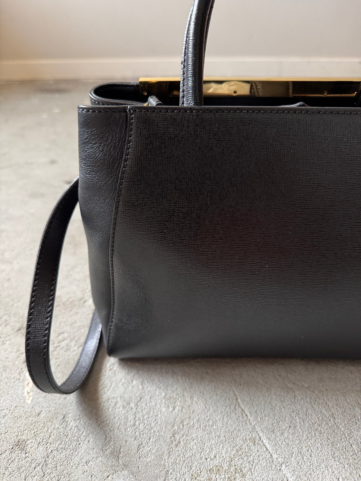 Fendi 2Jours Shoulder Bag Black