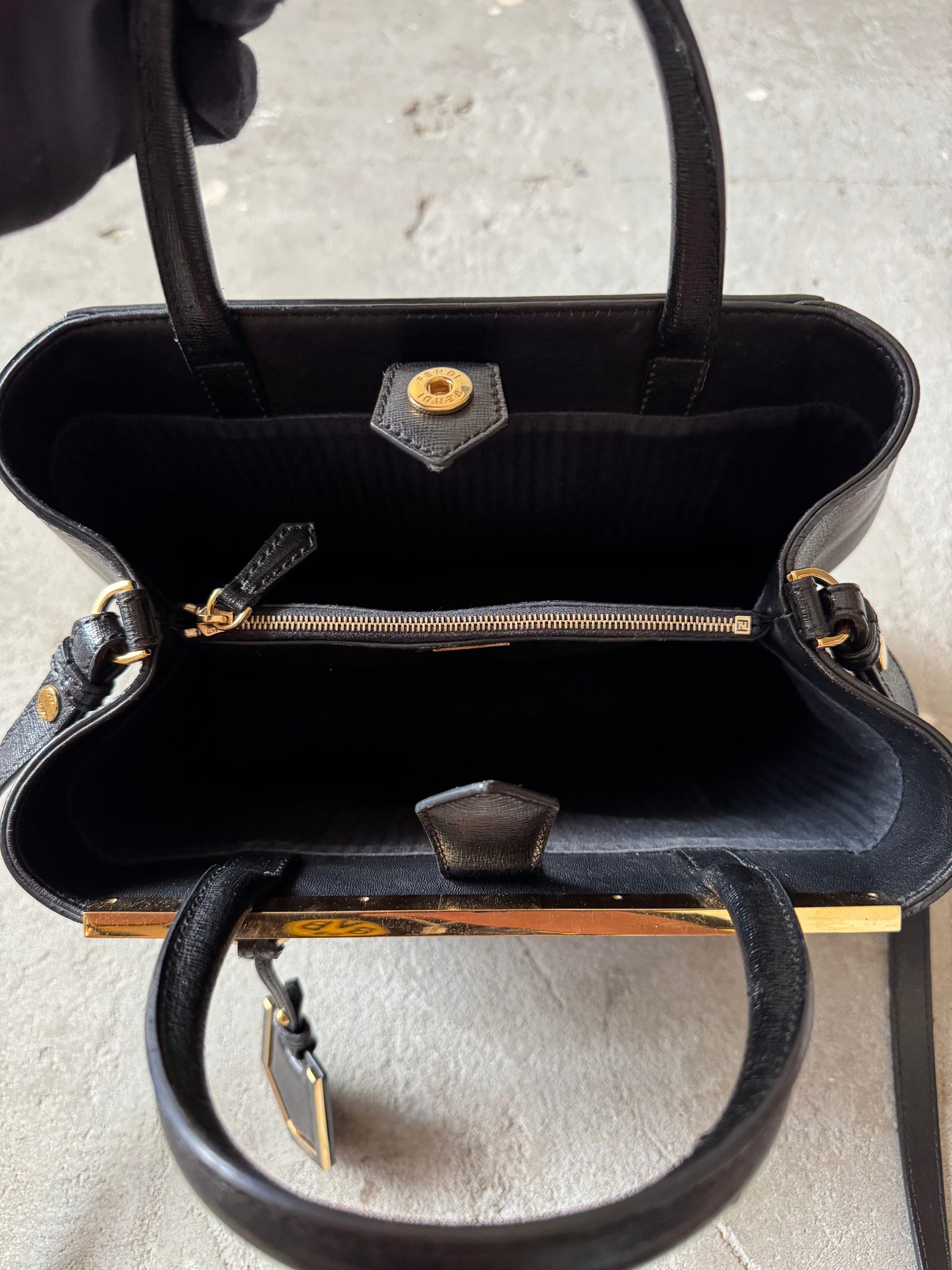 Fendi 2Jours Shoulder Bag Black