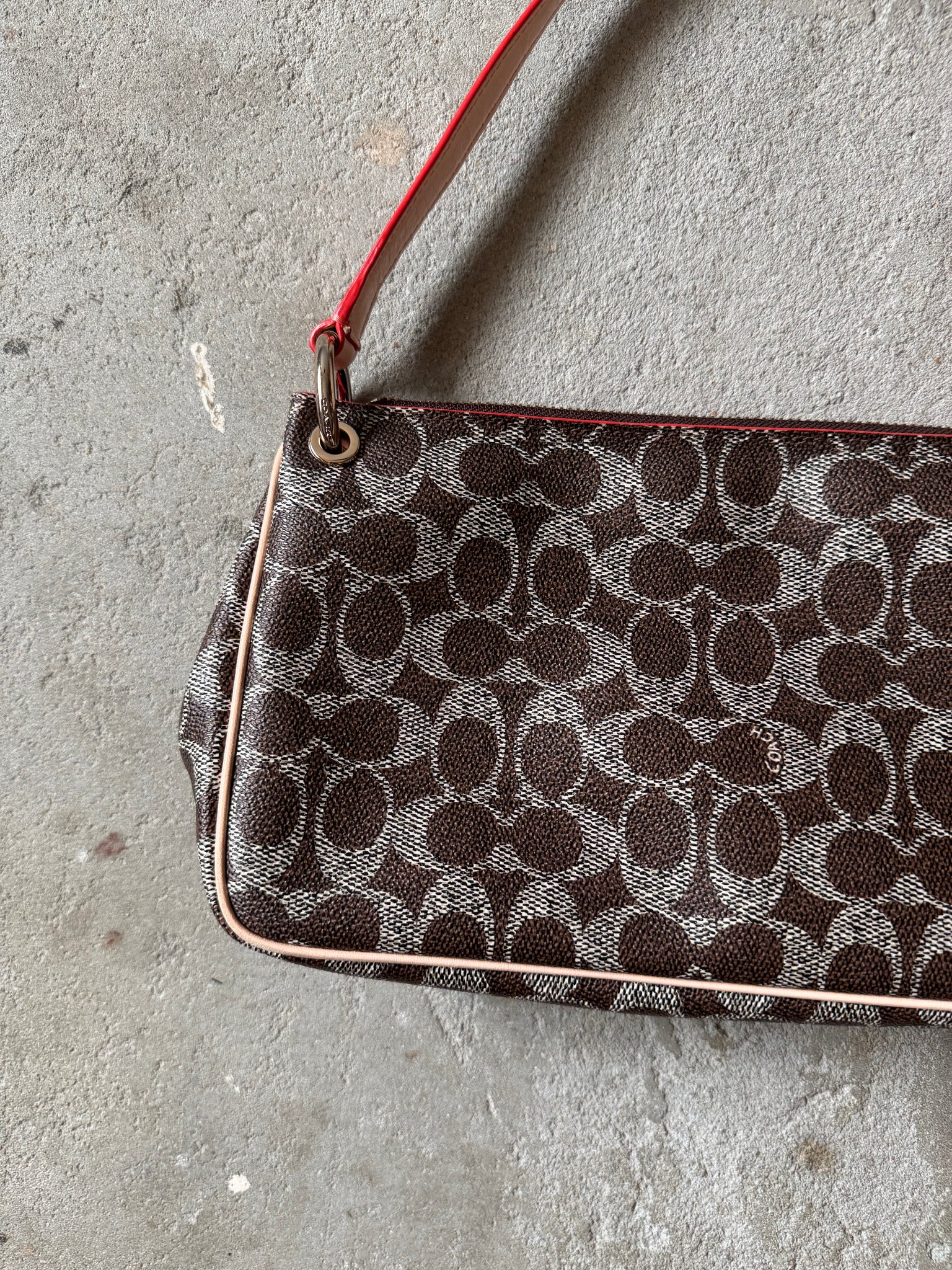 Coach 2Way Signature Charley Canvas Shoulder Bag