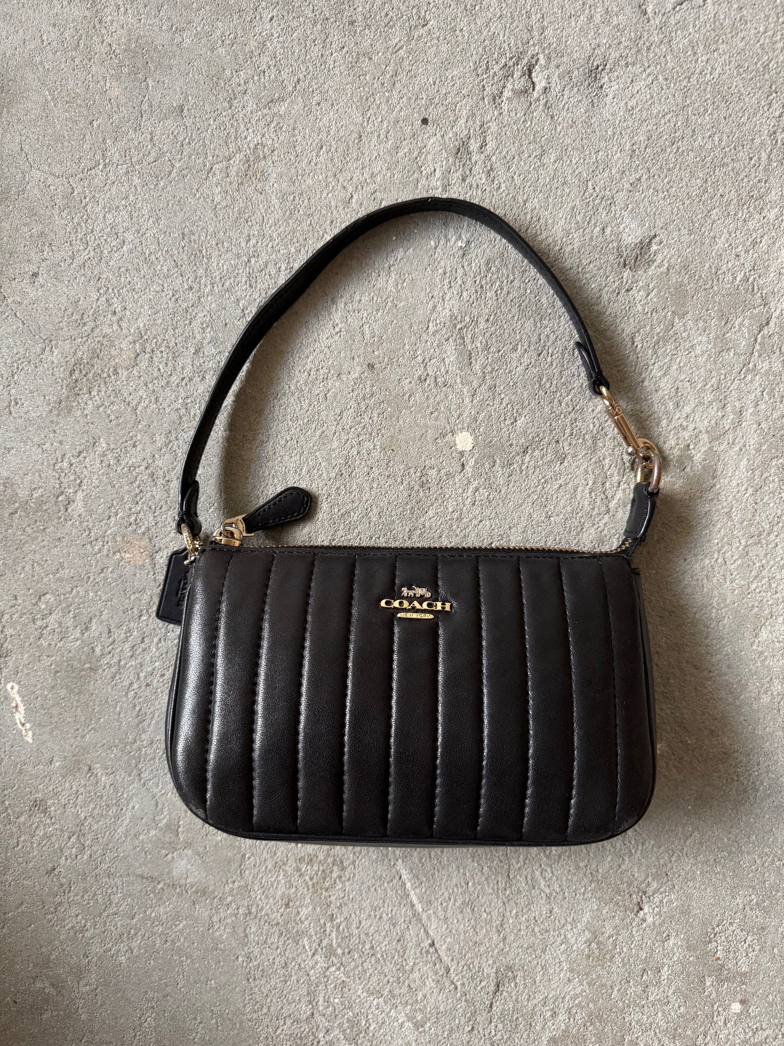 Coach Nolita 19 Quilting Shoulder Bag Black