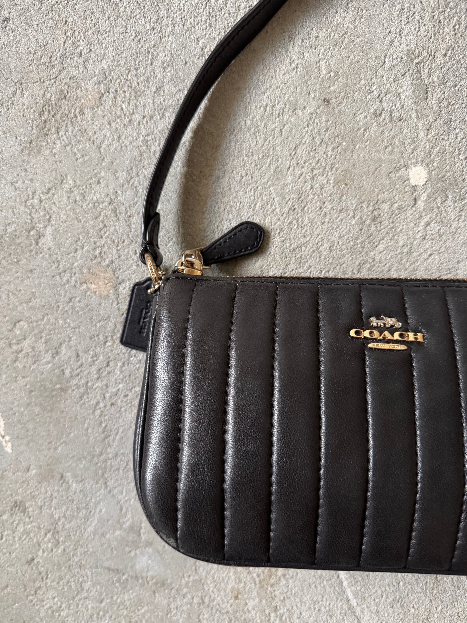 Coach Nolita 19 Quilting Shoulder Bag Black