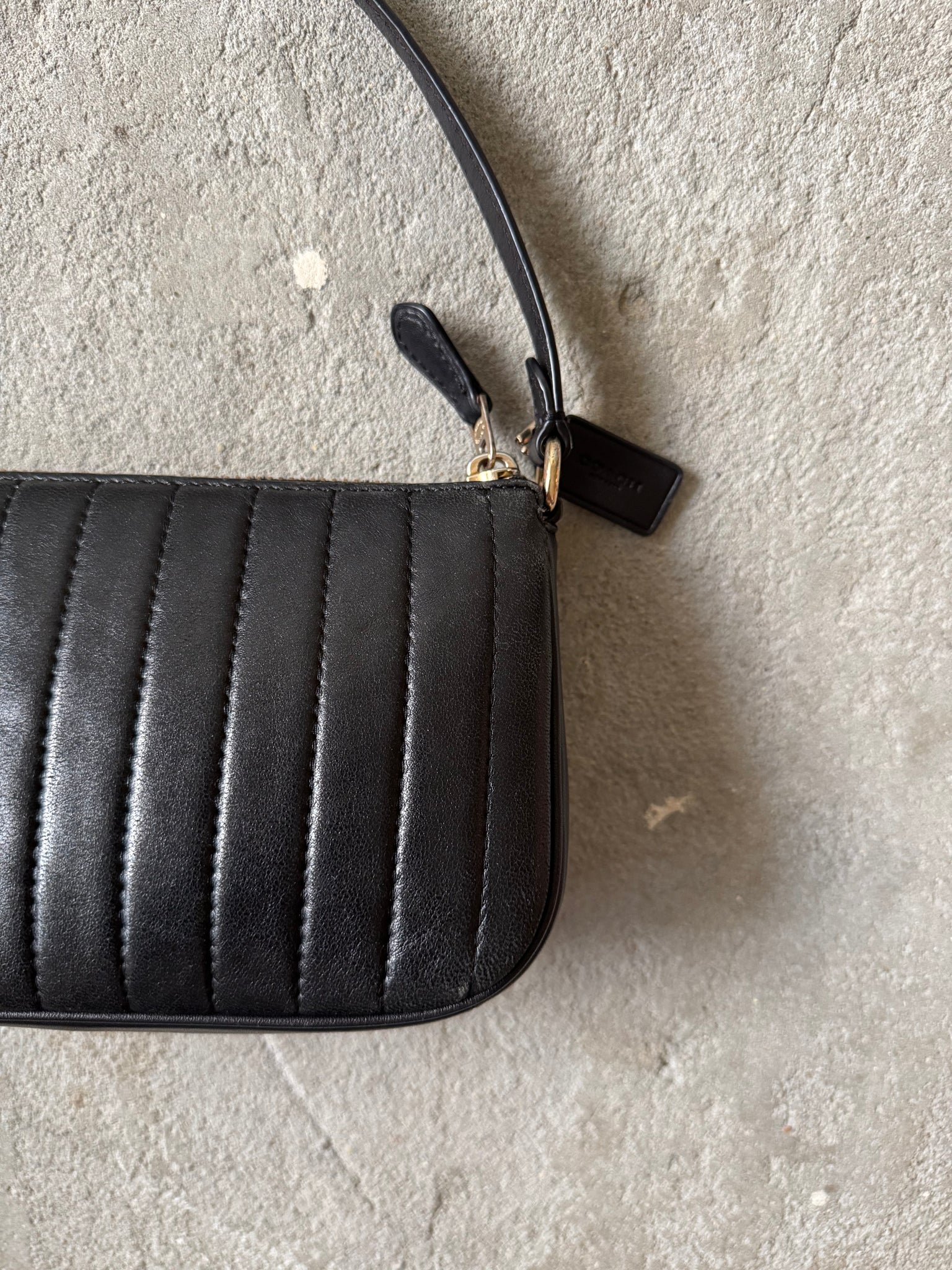 Coach Nolita 19 Quilting Shoulder Bag Black