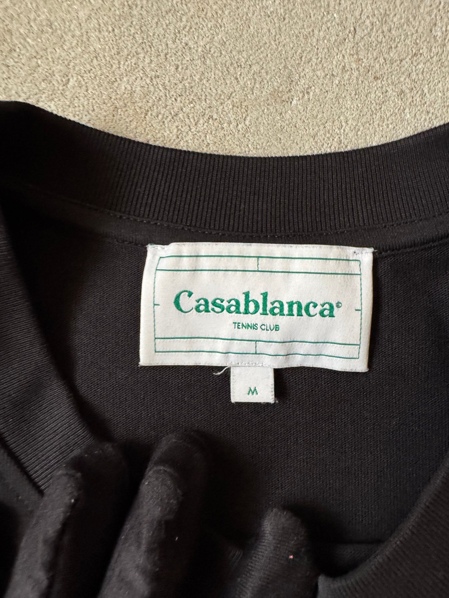 Casablanca Tennis Club Icon T-Shirt Black