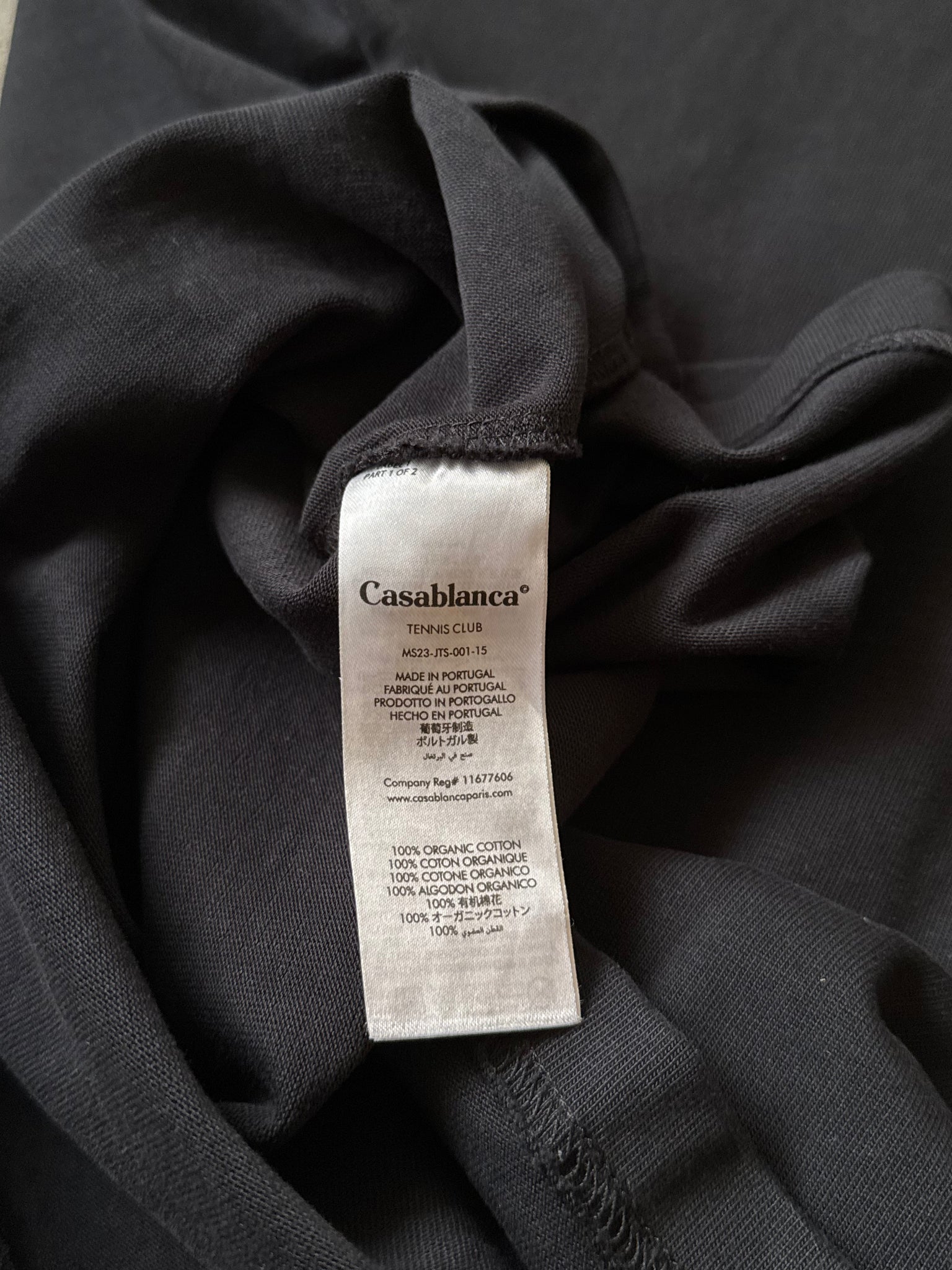 Casablanca Tennis Club Icon T-Shirt Black