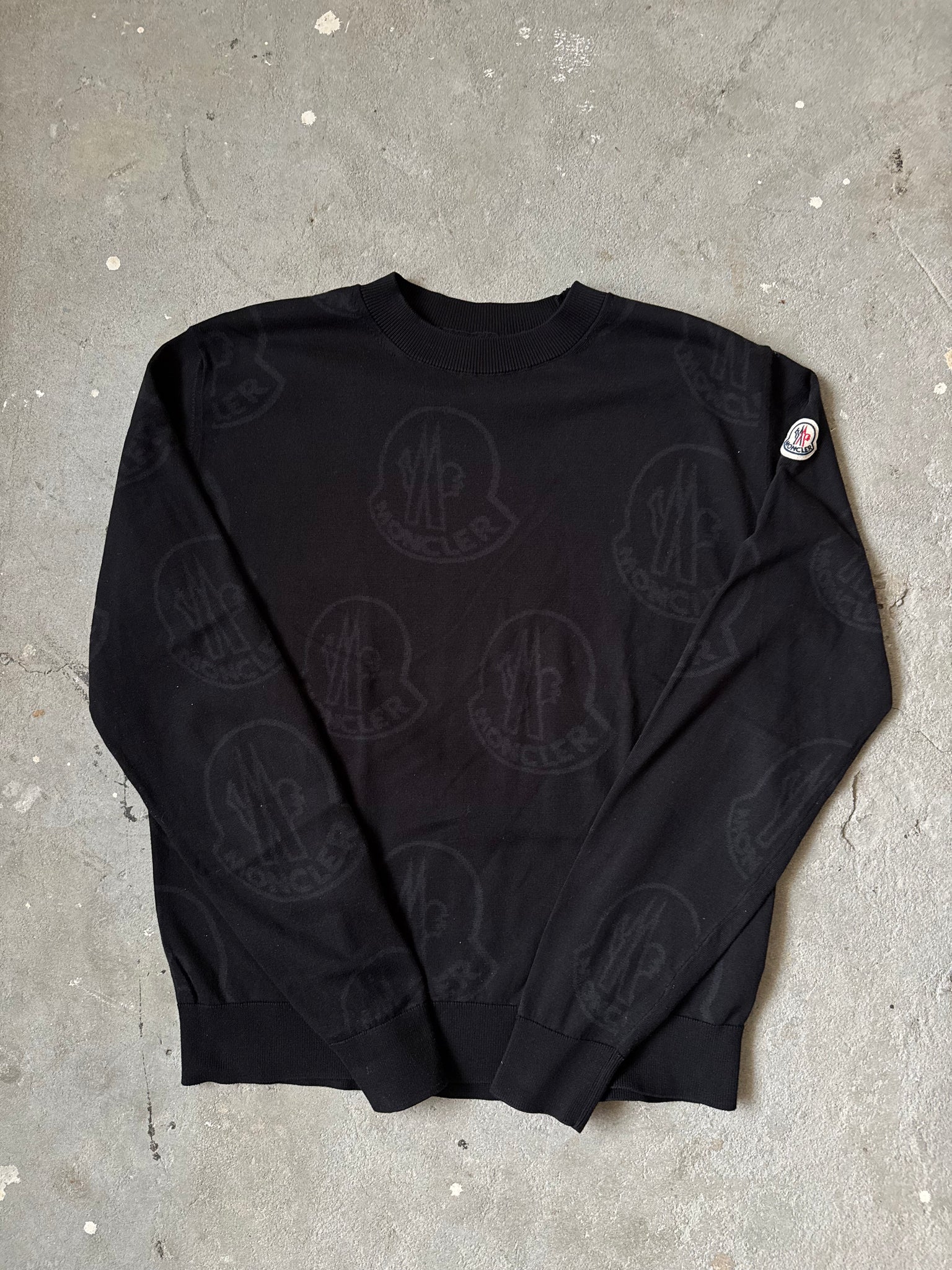 Moncler Logo Sweater Black
