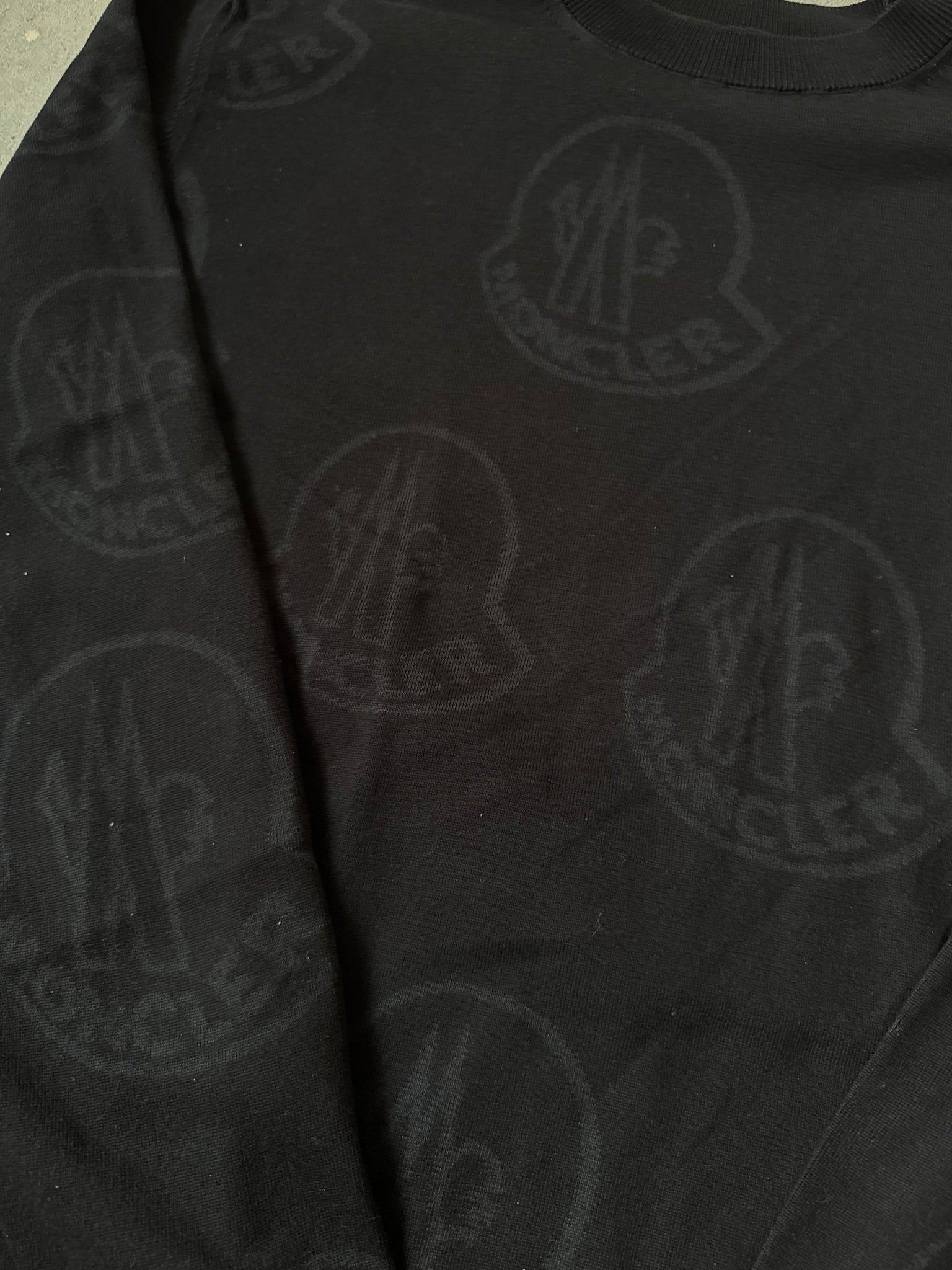 Moncler Logo Sweater Black