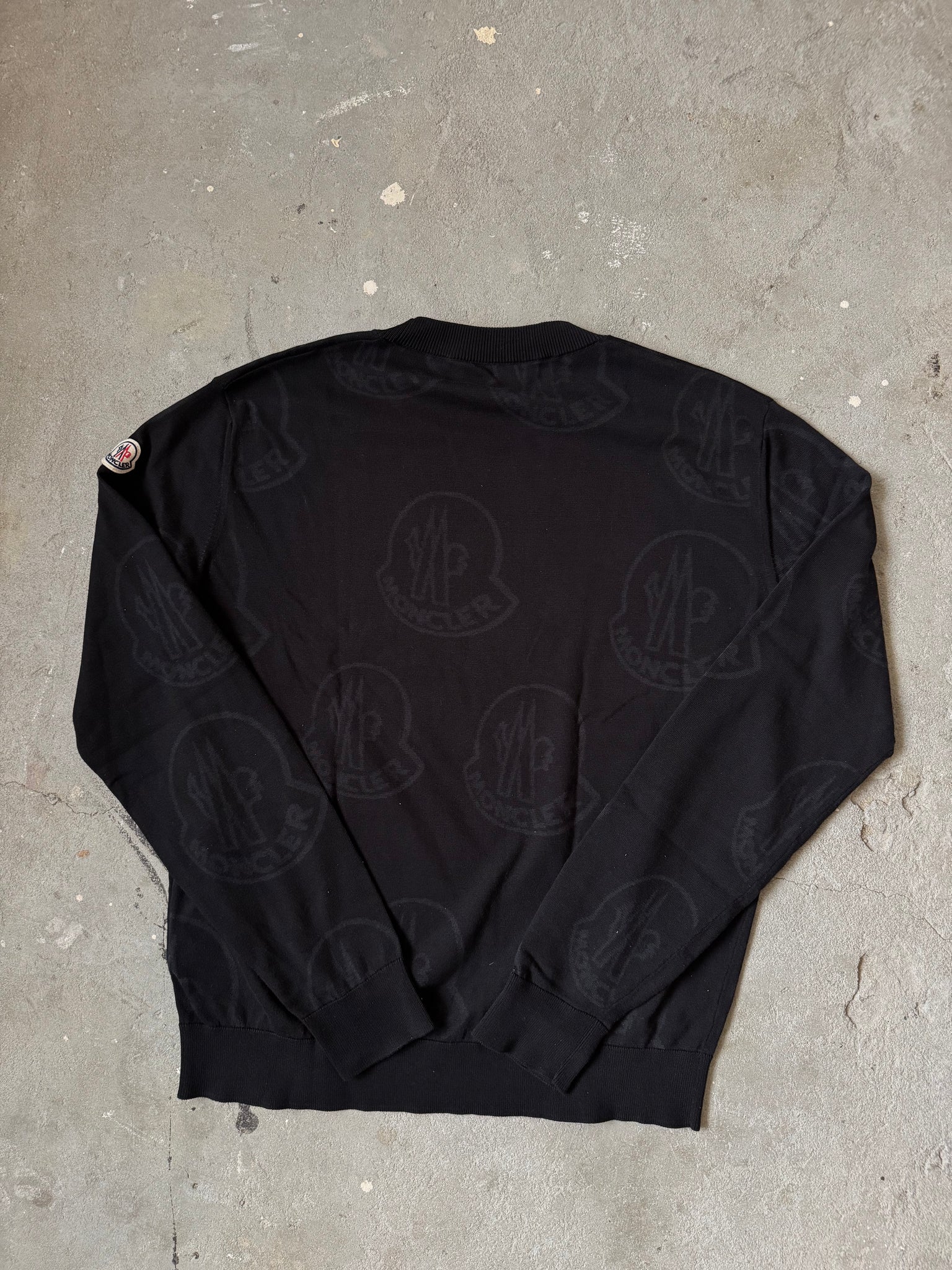 Moncler Logo Sweater Black