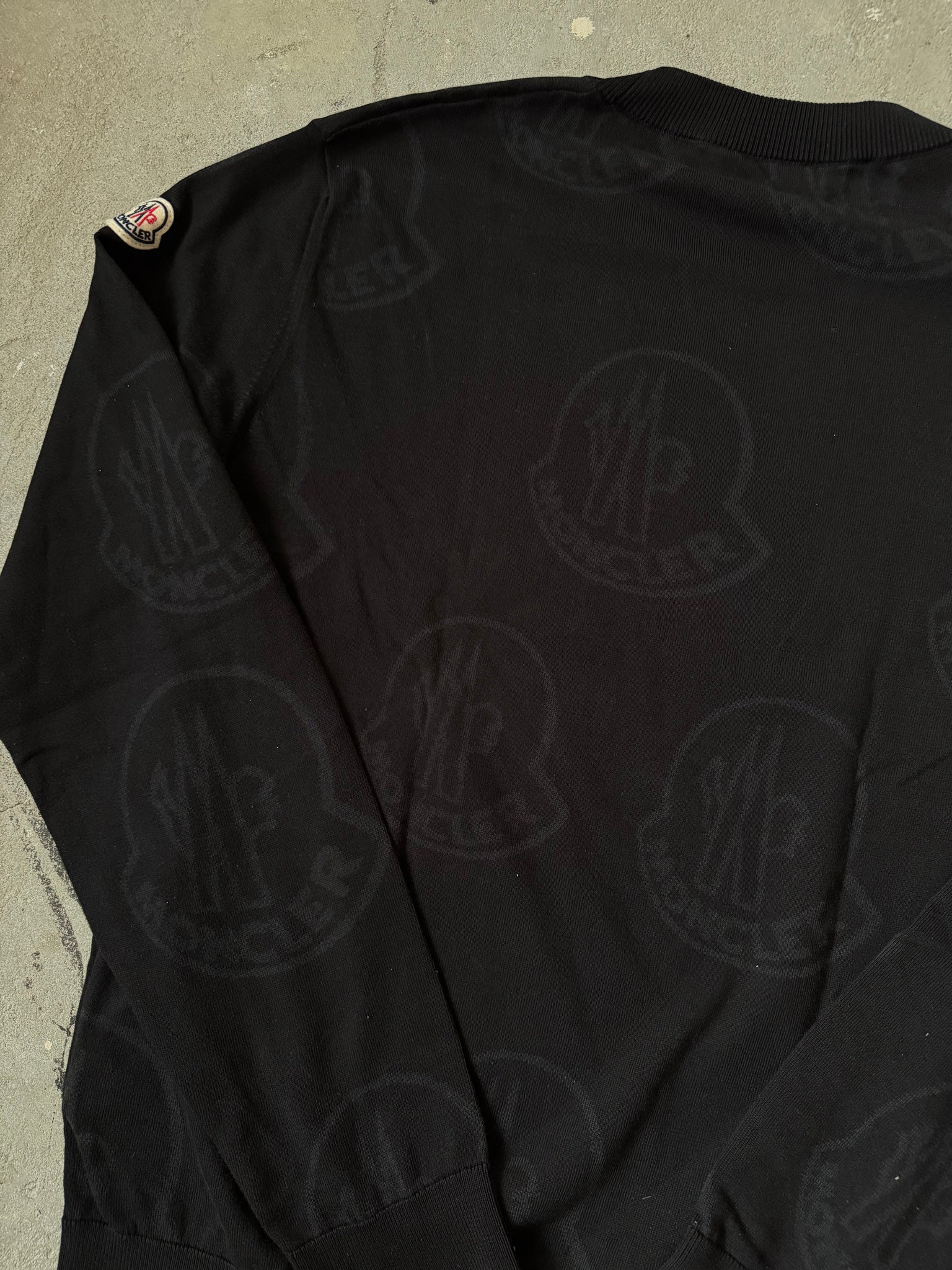 Moncler Logo Sweater Black