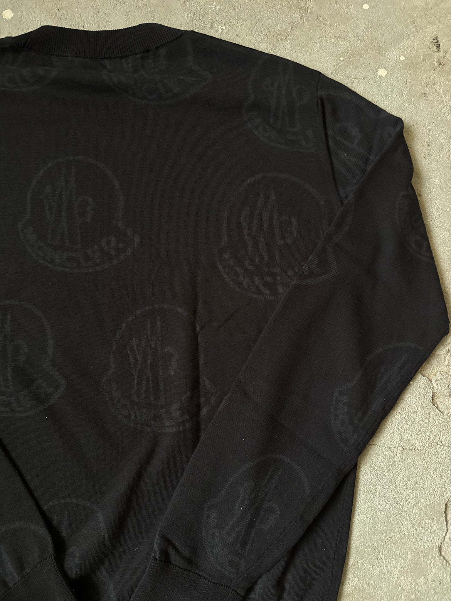 Moncler Logo Sweater Black